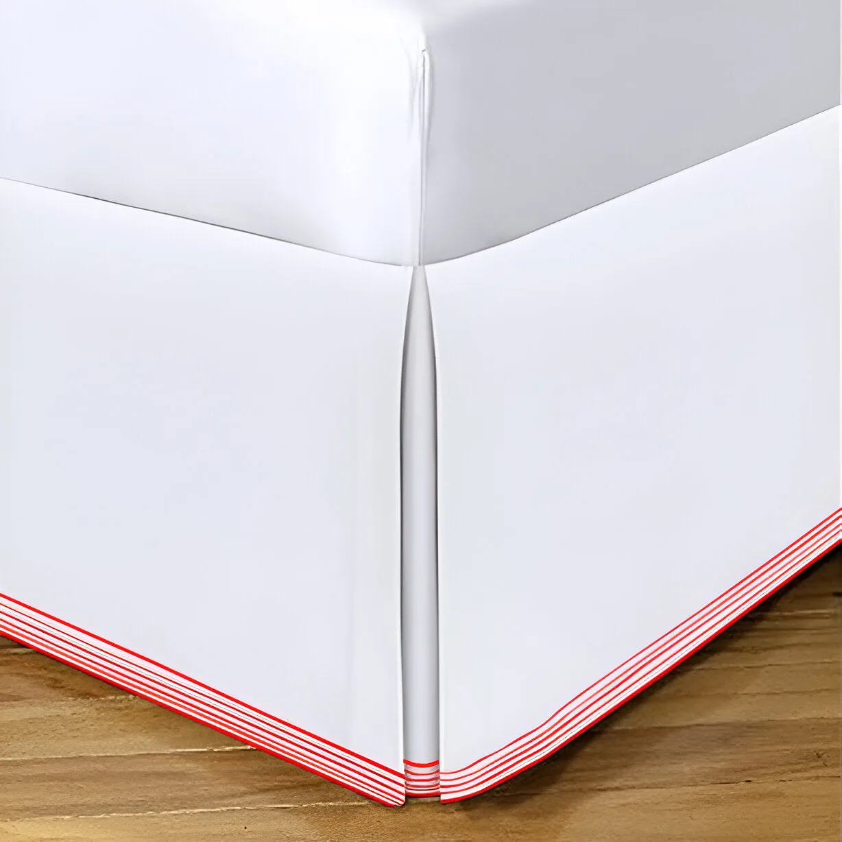 Smart Border 400TC Sateen Cotton Embroidery Tailored Bed Skirt