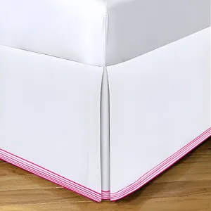 Smart Border 400TC Sateen Cotton Embroidery Tailored Bed Skirt