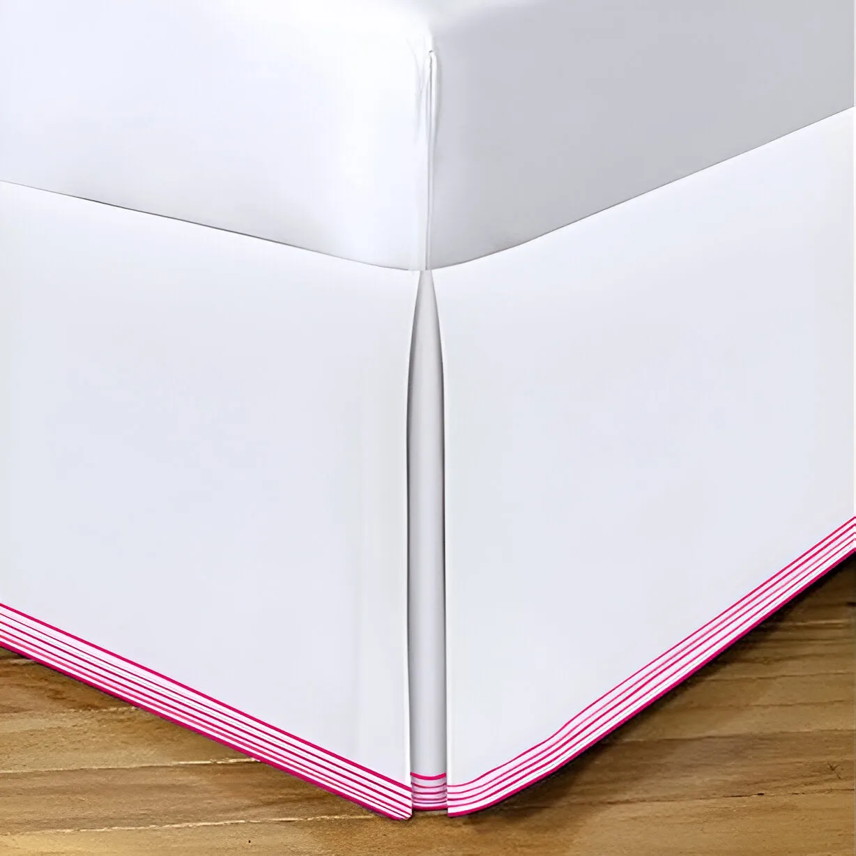 Smart Border 400TC Sateen Cotton Embroidery Tailored Bed Skirt