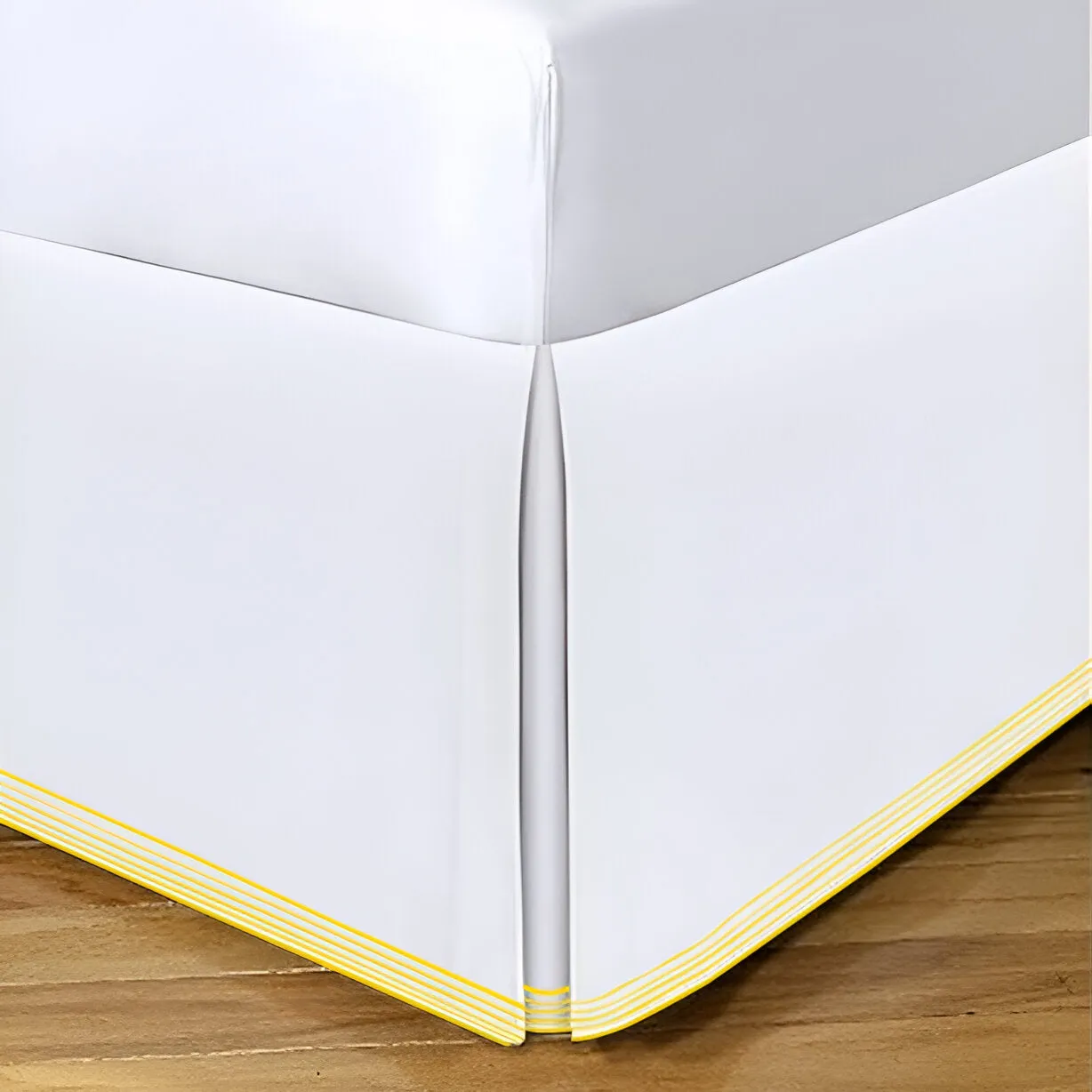 Smart Border 400TC Sateen Cotton Embroidery Tailored Bed Skirt