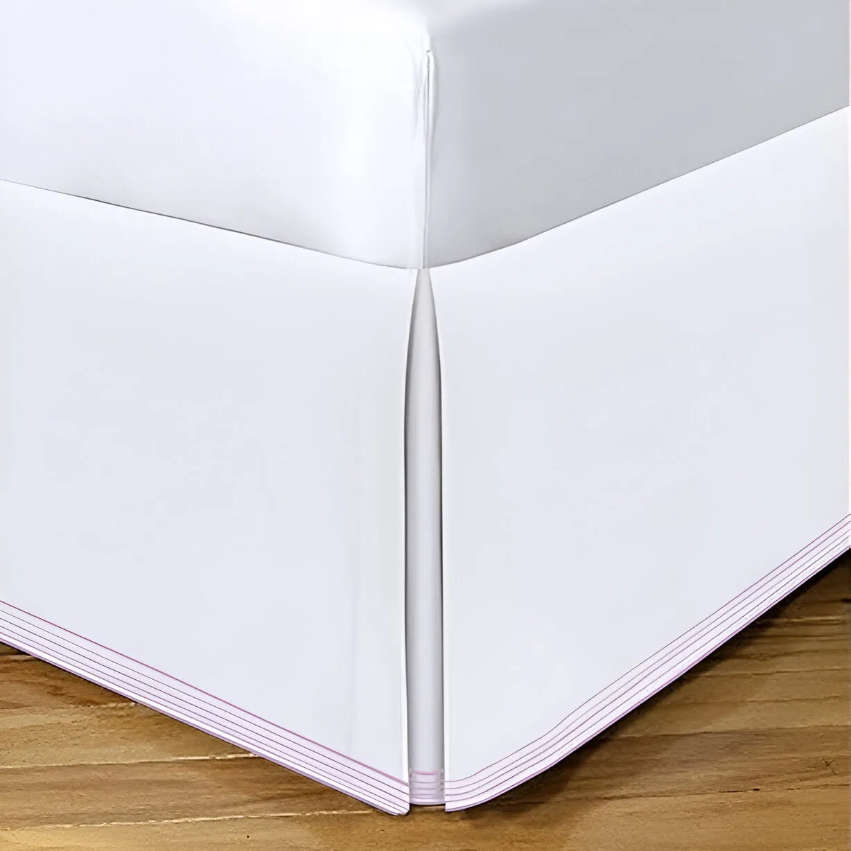Smart Border 400TC Sateen Cotton Embroidery Tailored Bed Skirt