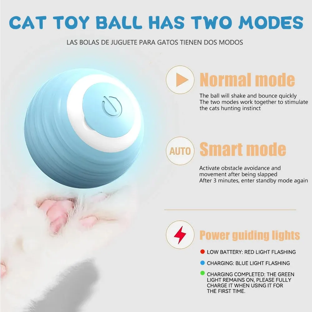 Smart Cat Toy Automatic Rolling Ball