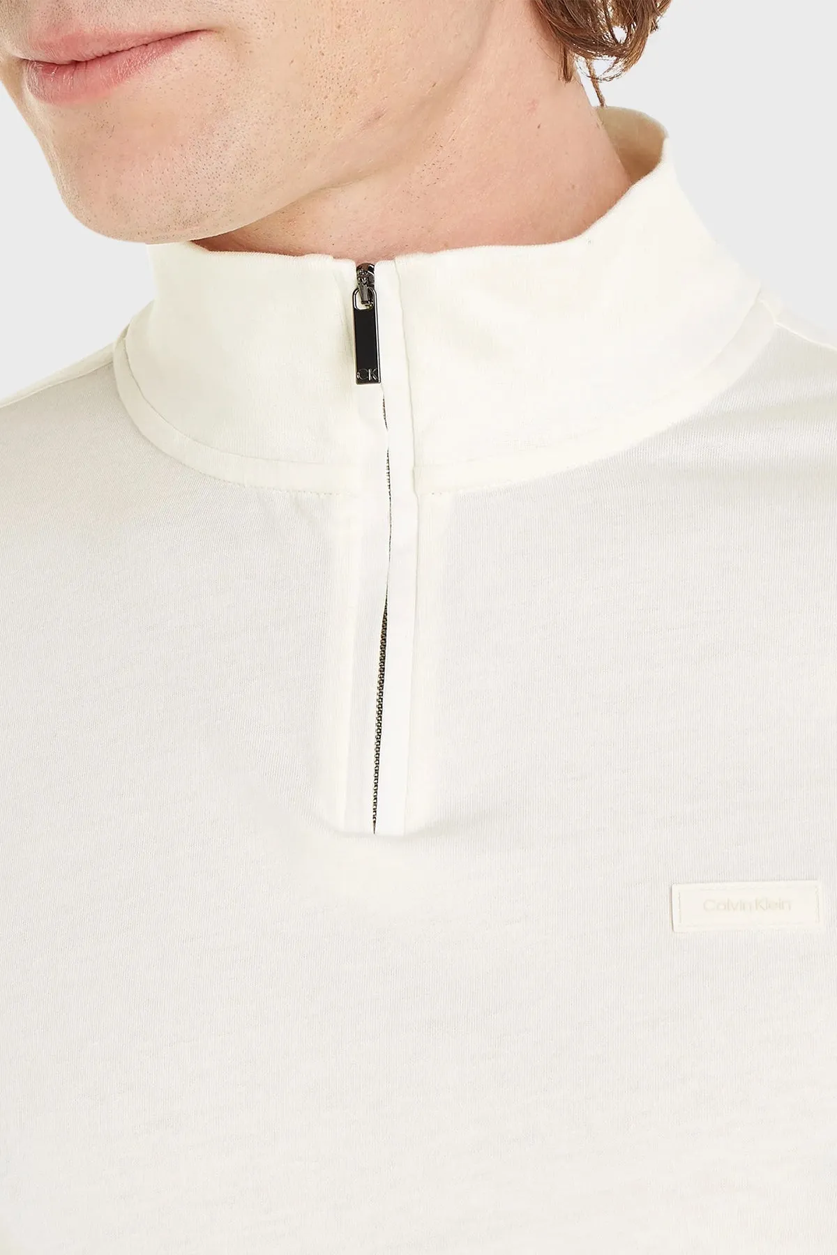 Smooth Cotton Ls Zip Up