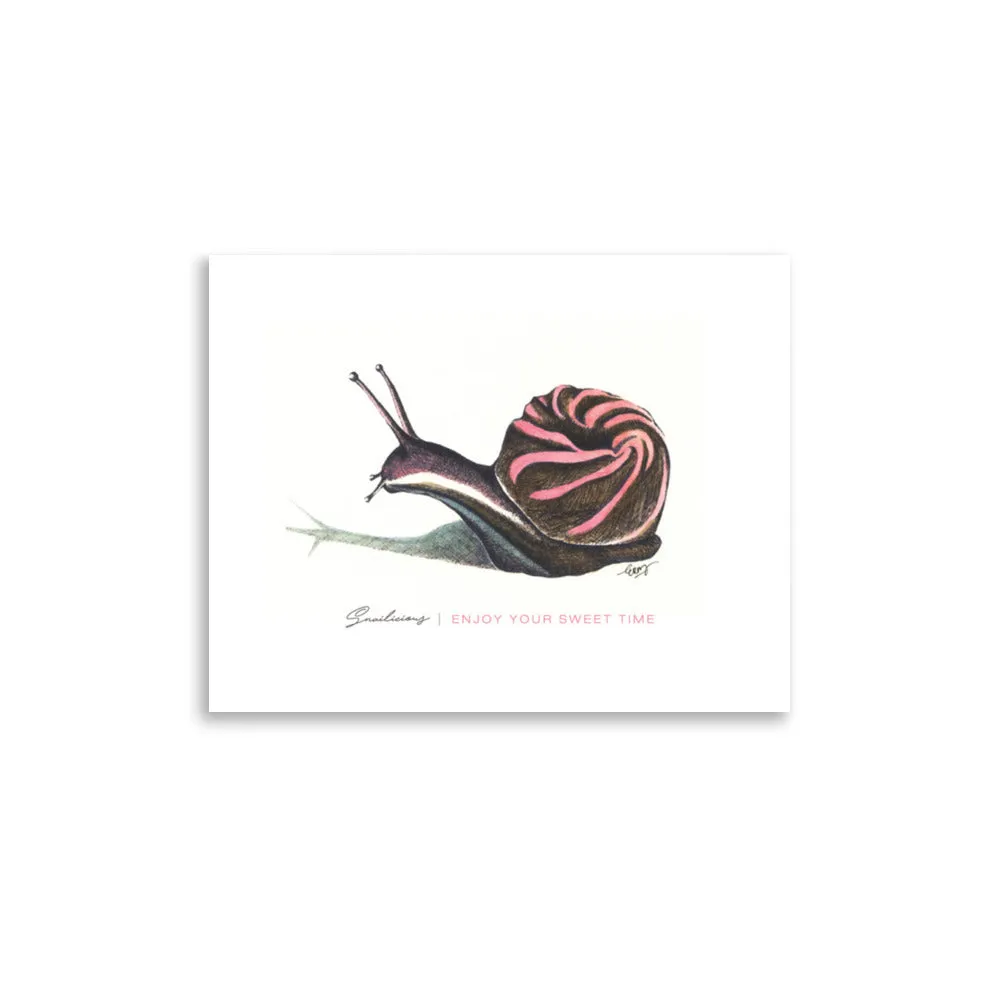 Snailicious Art Print