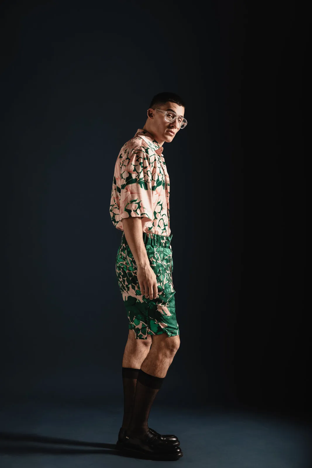 Solace Shorts Printed Green