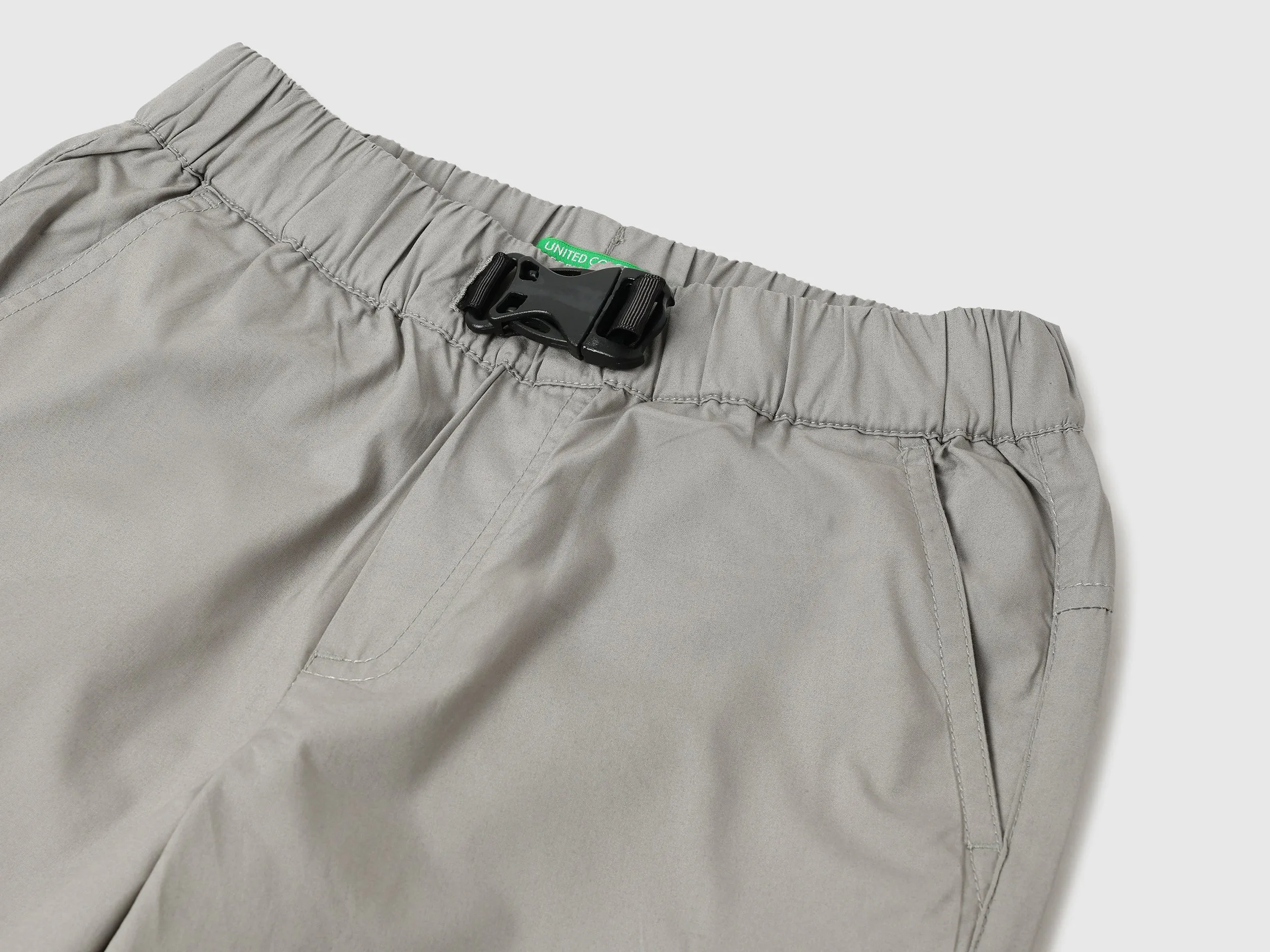Solid Regular Fit Utility Shorts