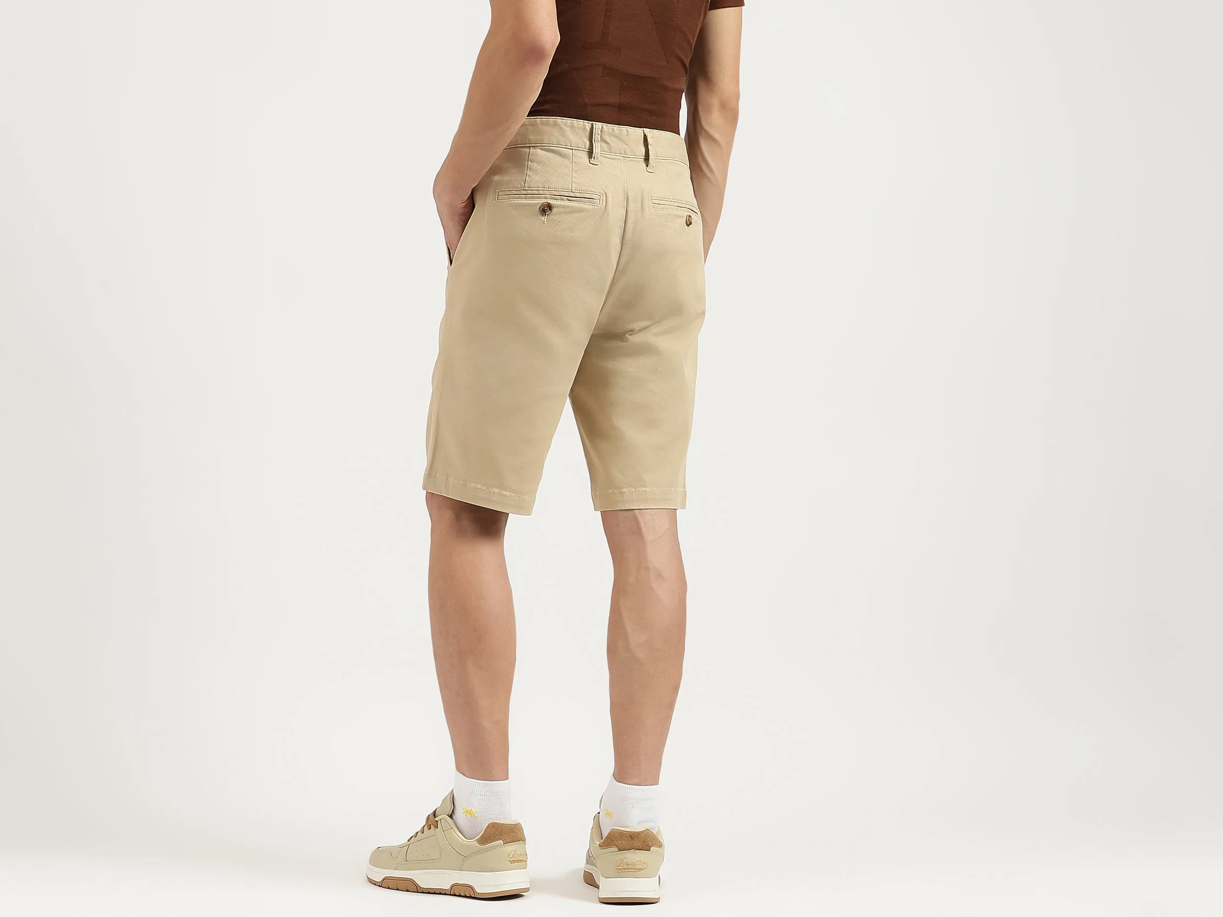 Solid Slim Fit Shorts