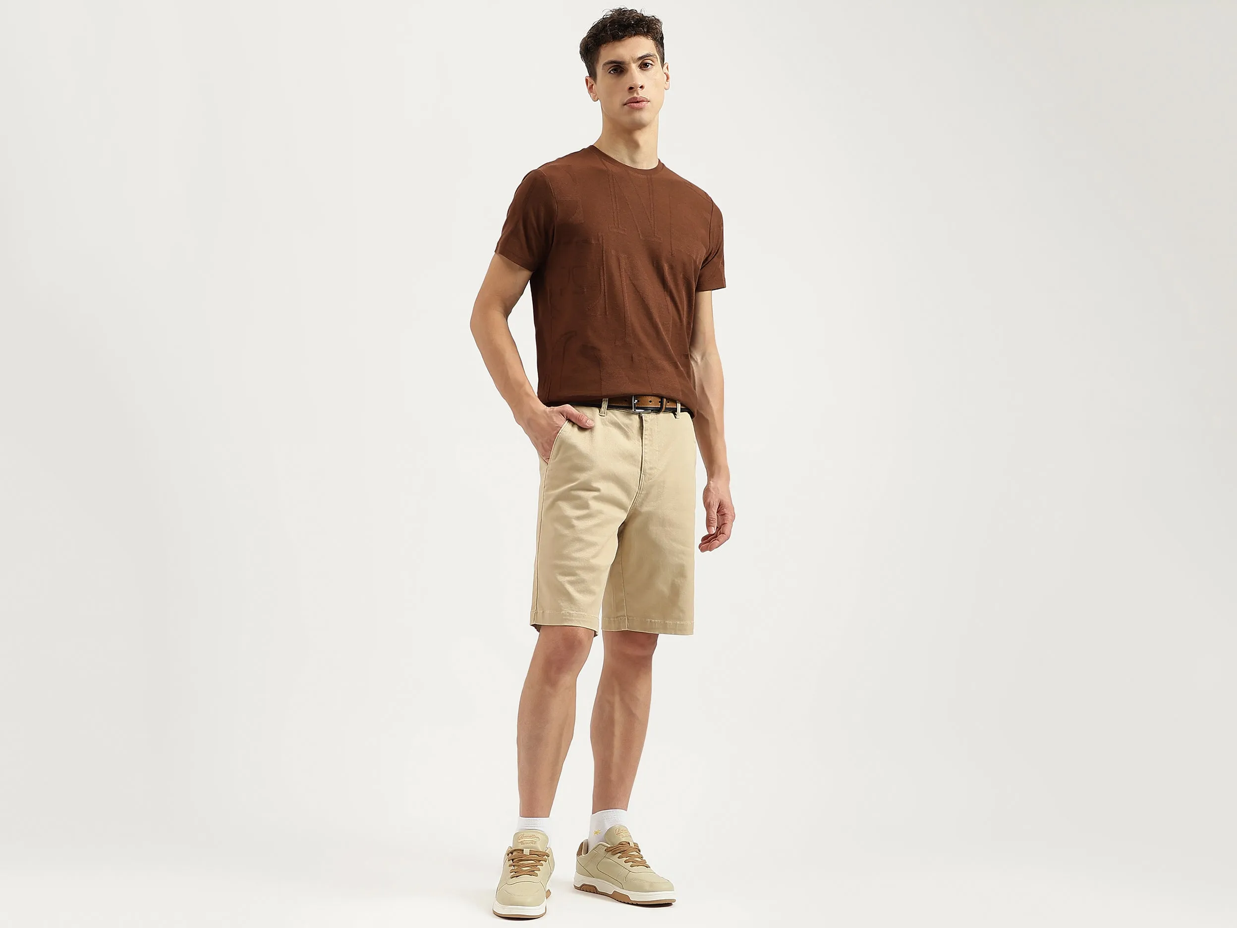 Solid Slim Fit Shorts