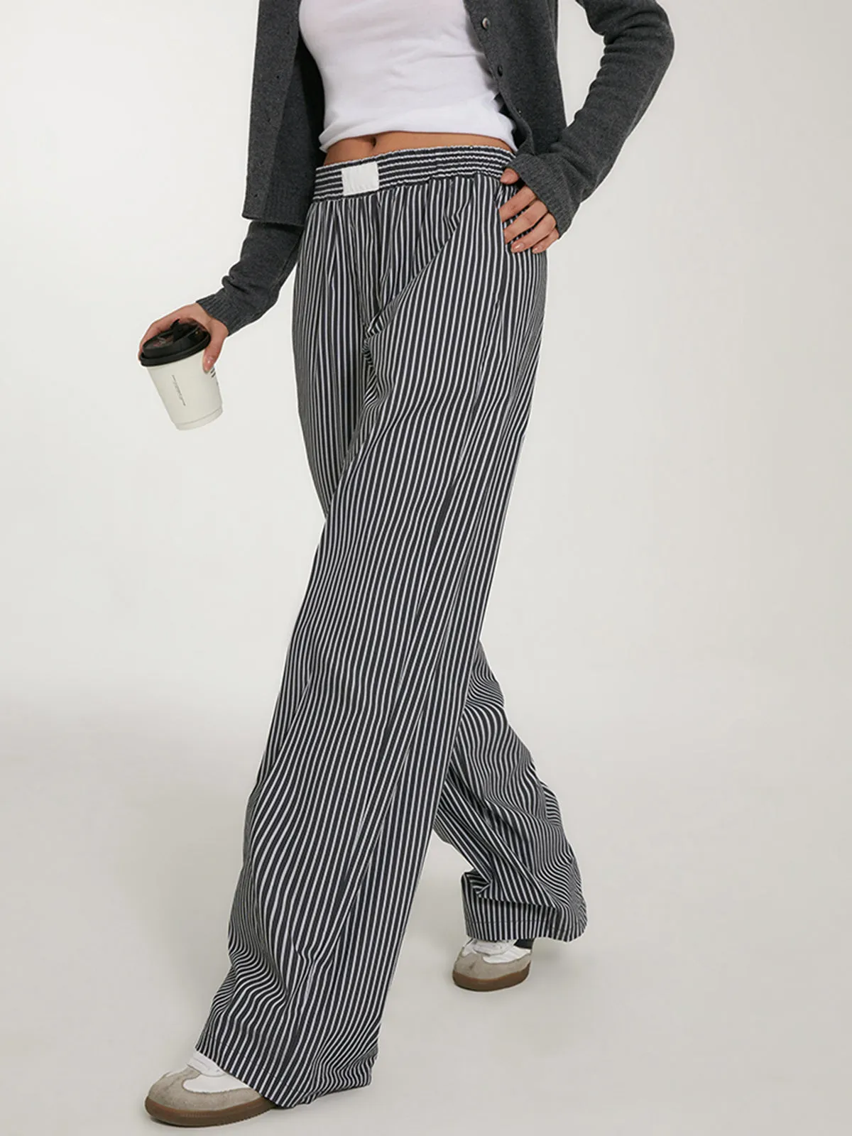 Sophia | Relaxed Striped Pants | Casual & Trendy Looks | Comfortable Cotton Blend