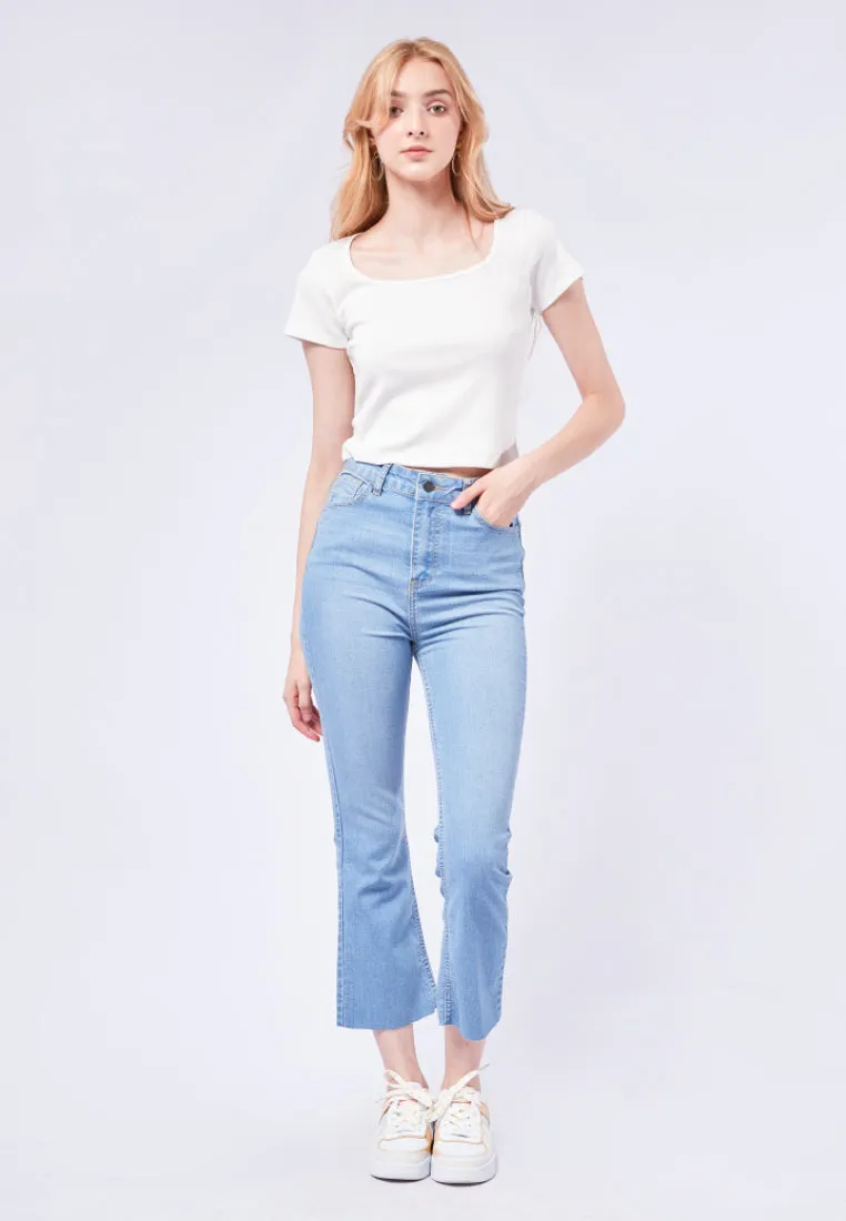 Square Neck Rib Top