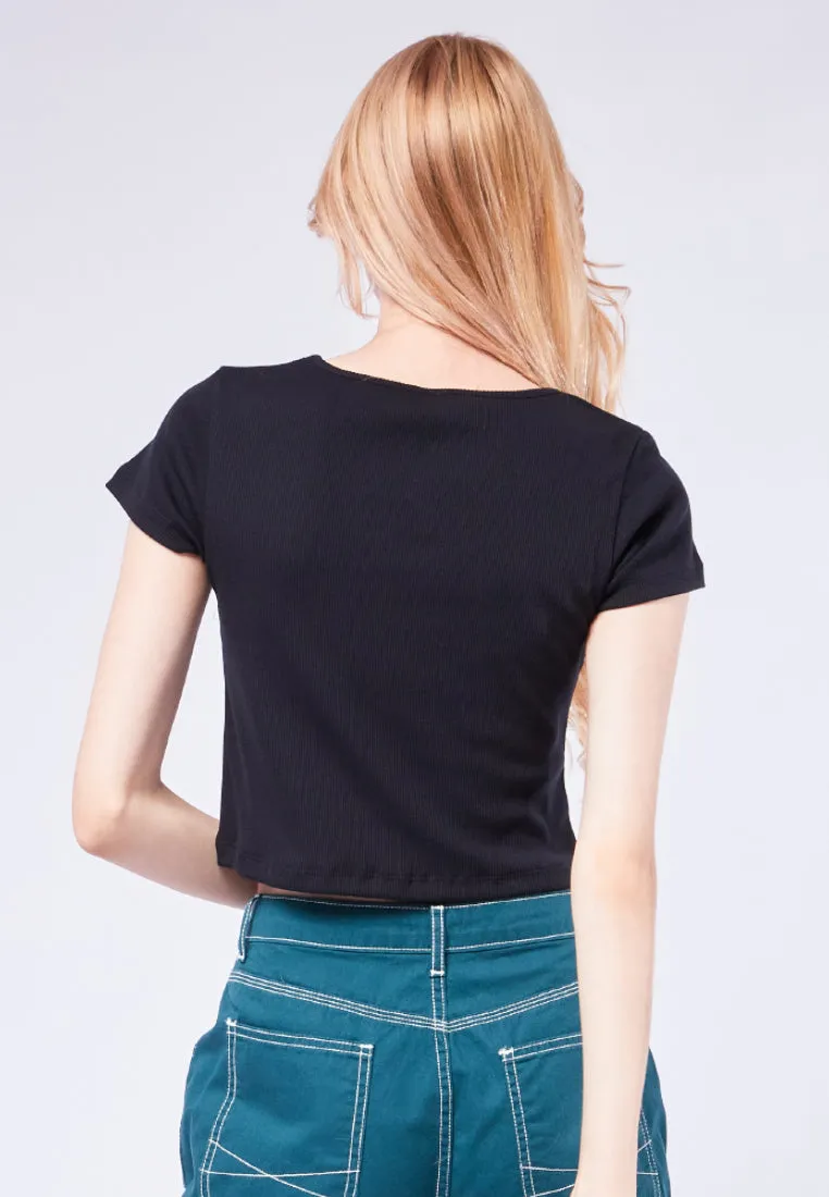 Square Neck Rib Top
