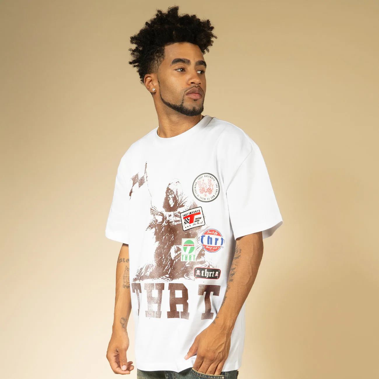 Stacked Race Patch Tee