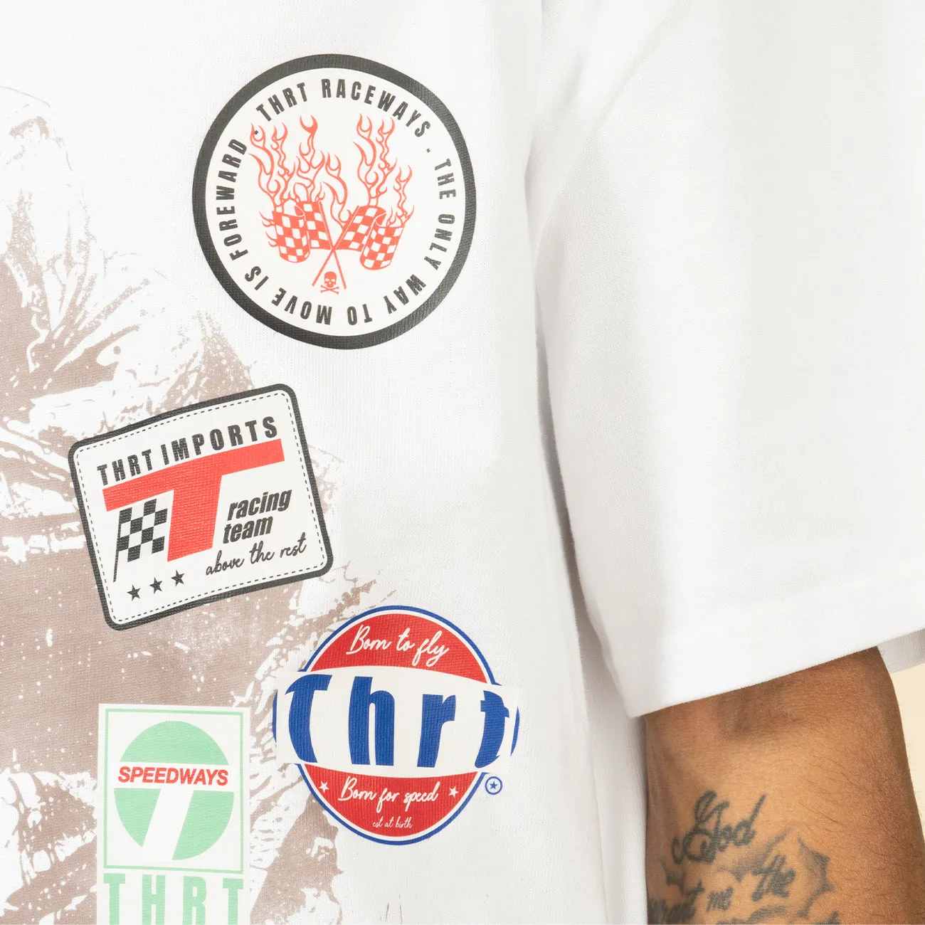 Stacked Race Patch Tee