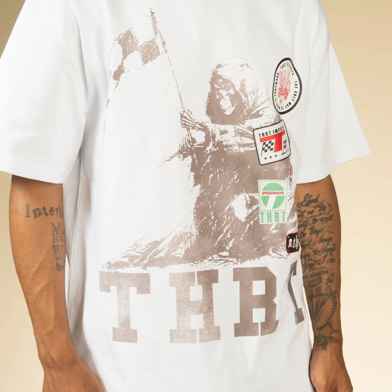 Stacked Race Patch Tee