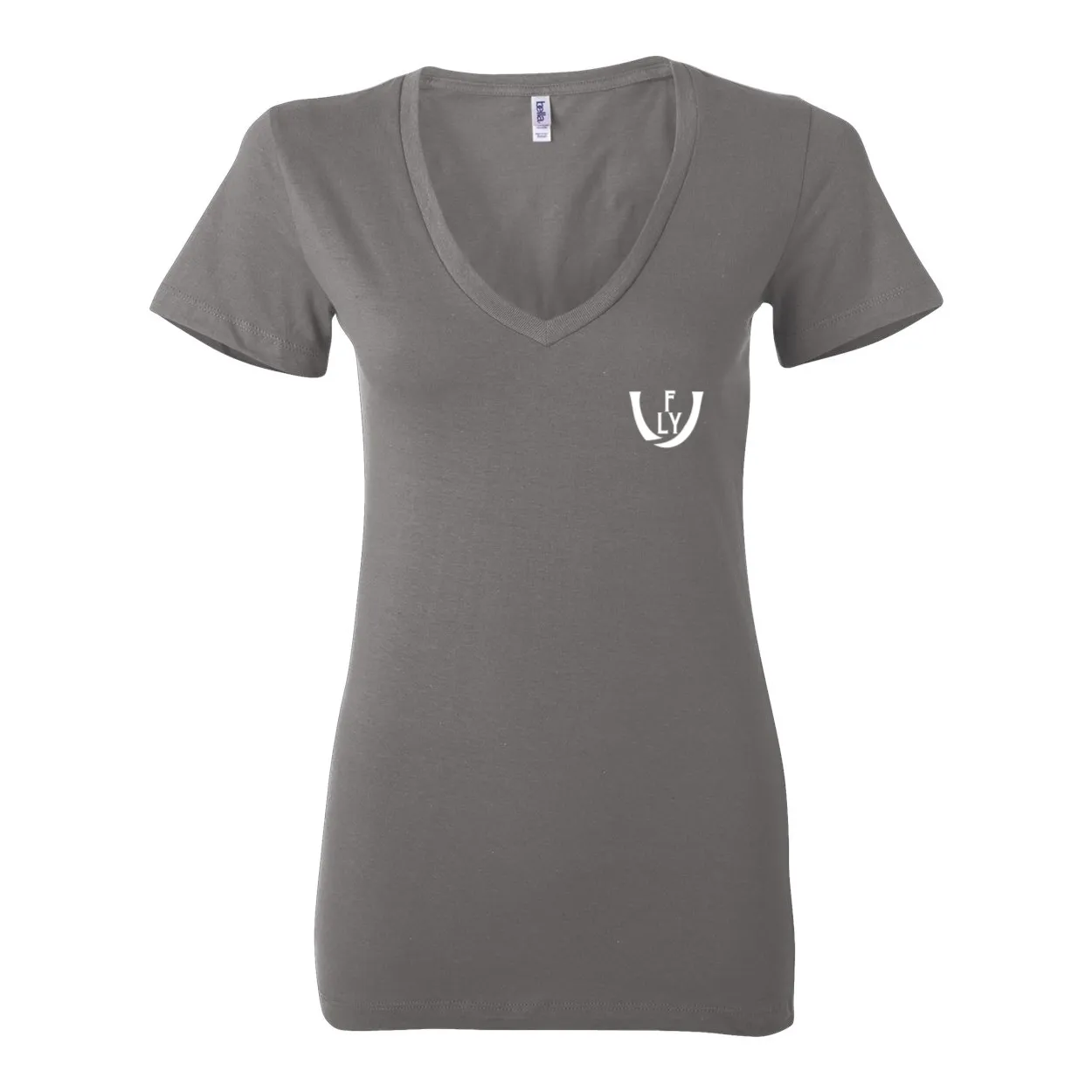 Statement Deep V-Neck Jersey Tee