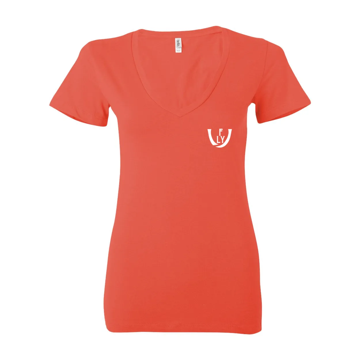 Statement Deep V-Neck Jersey Tee