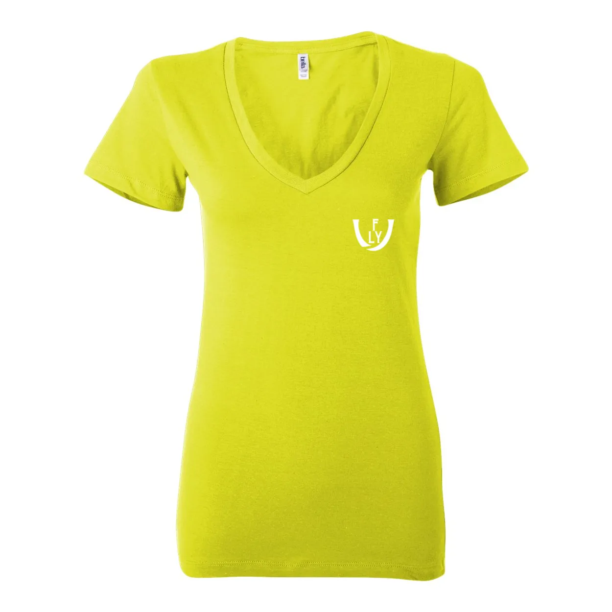 Statement Deep V-Neck Jersey Tee