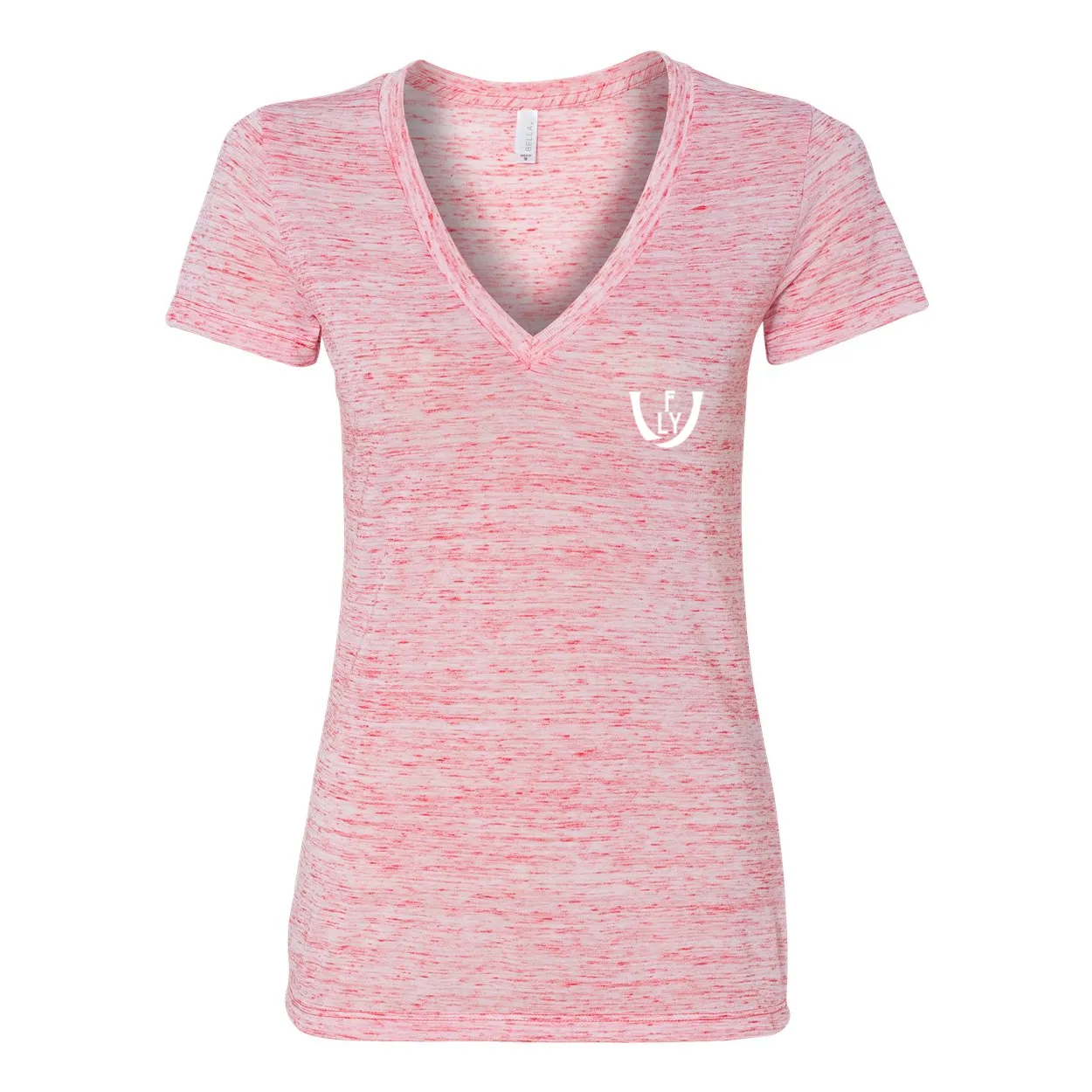 Statement Deep V-Neck Jersey Tee