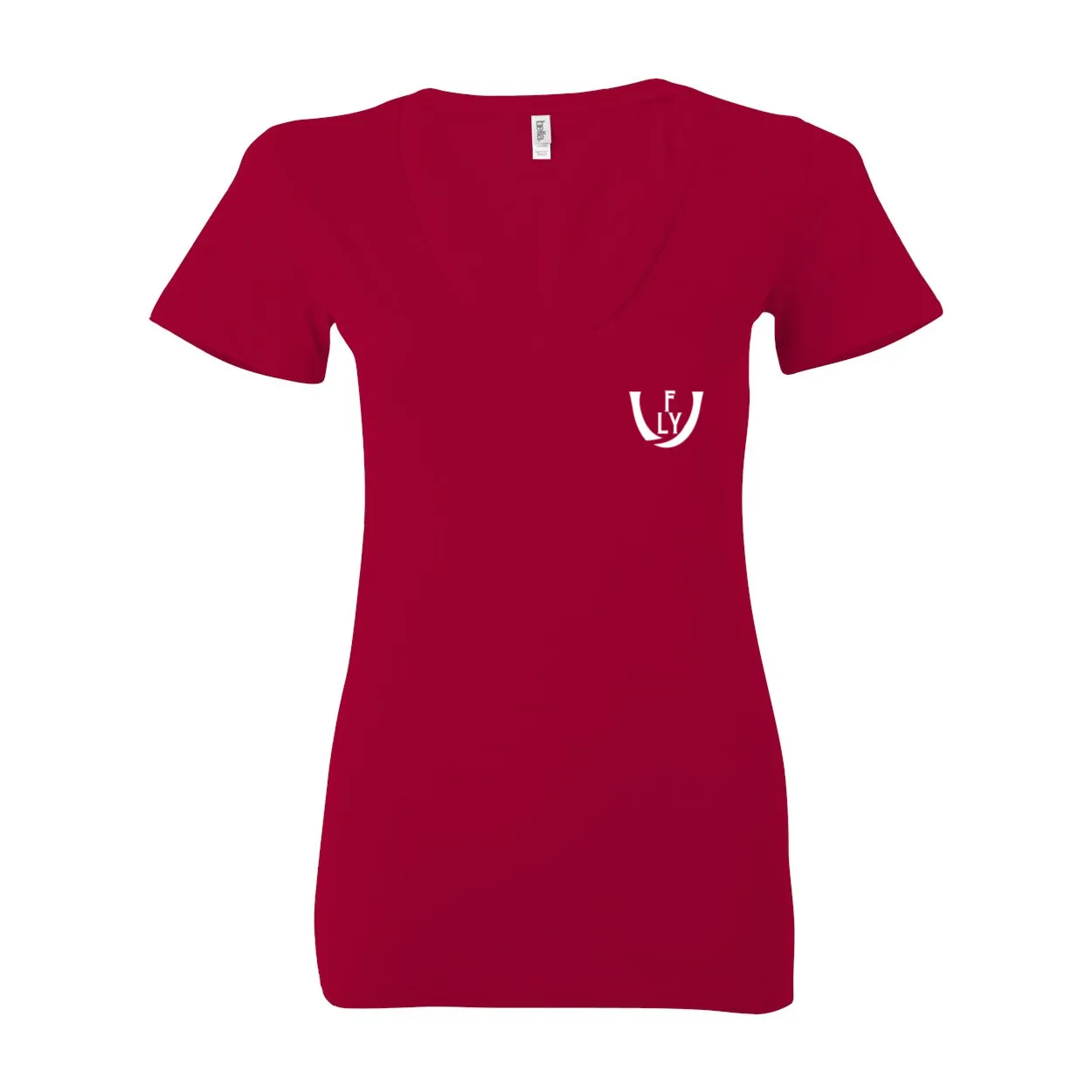 Statement Deep V-Neck Jersey Tee