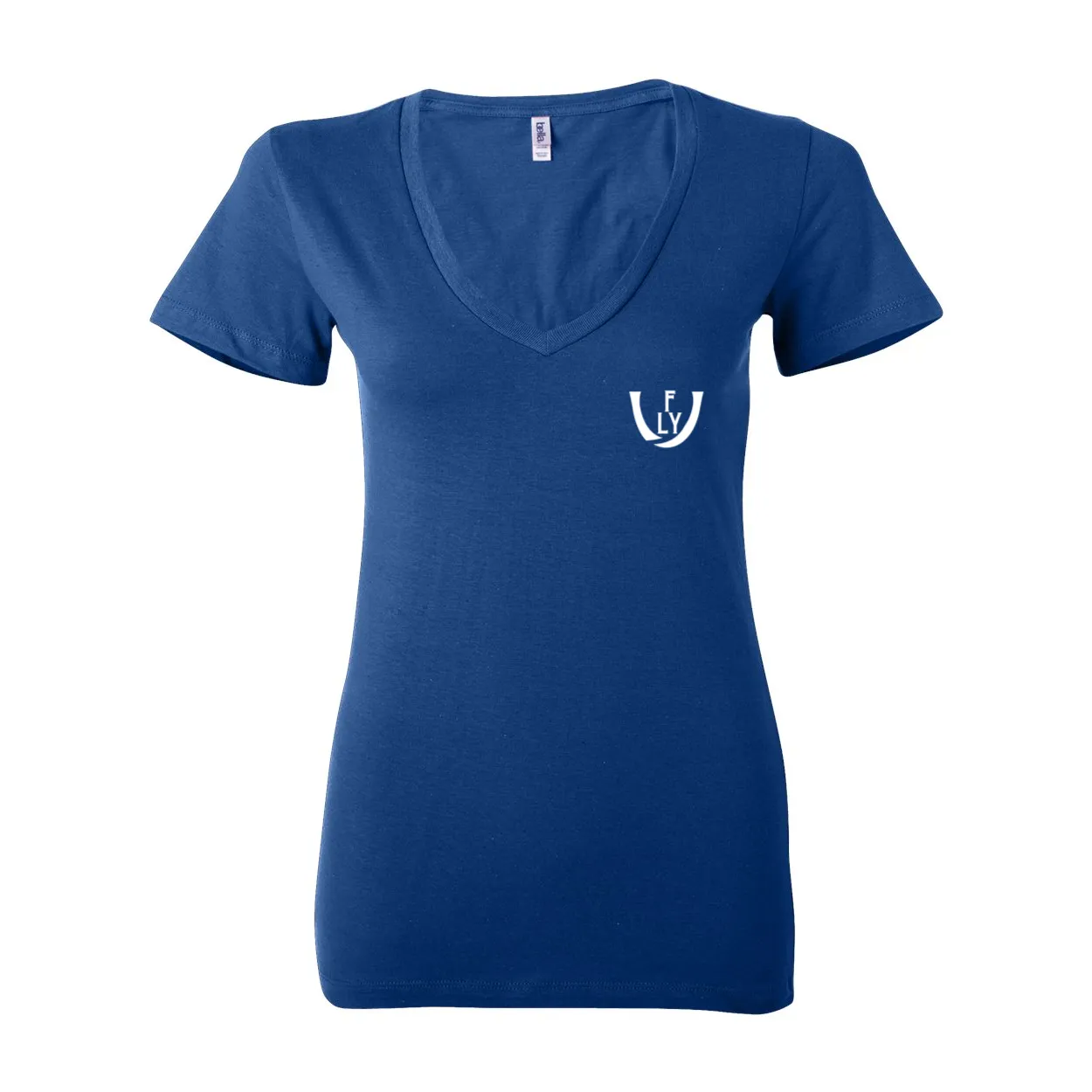 Statement Deep V-Neck Jersey Tee