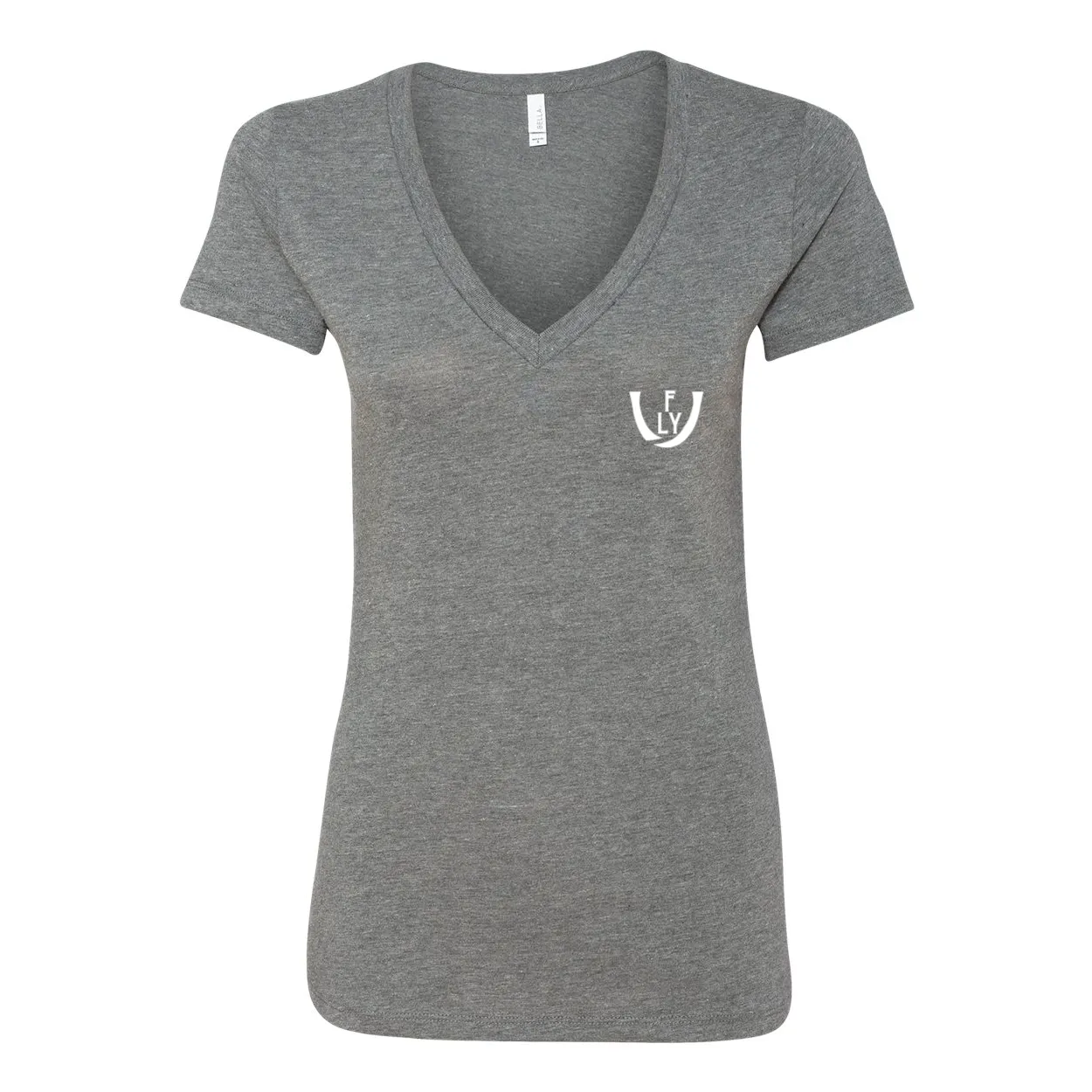 Statement Deep V-Neck Jersey Tee