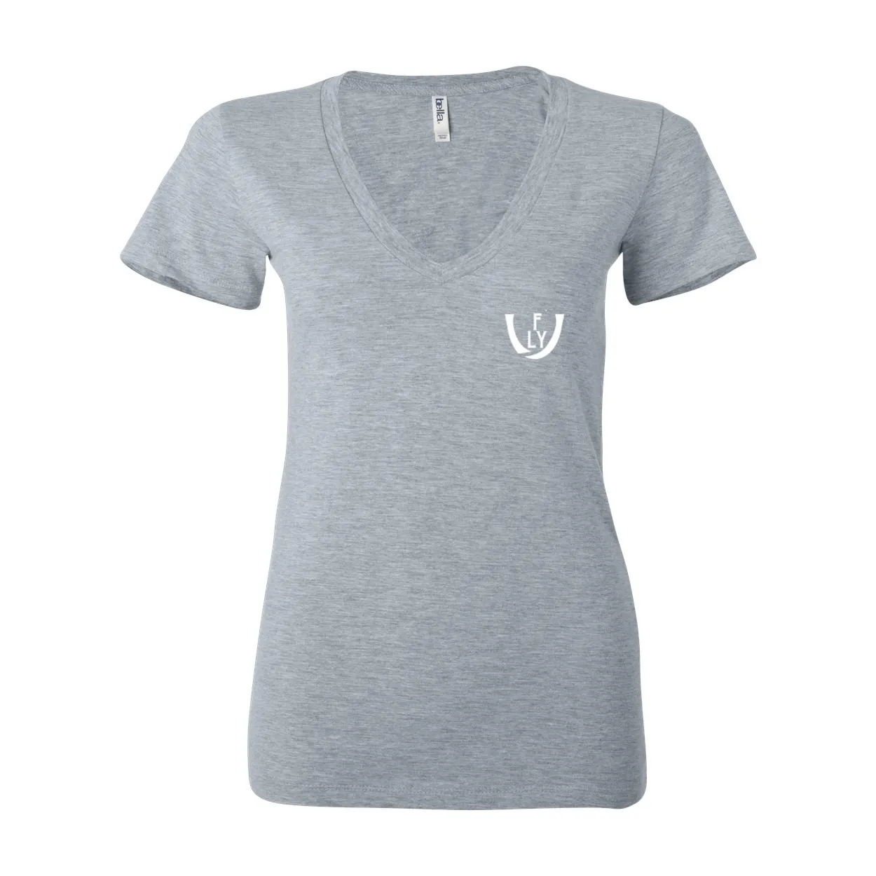 Statement Deep V-Neck Jersey Tee