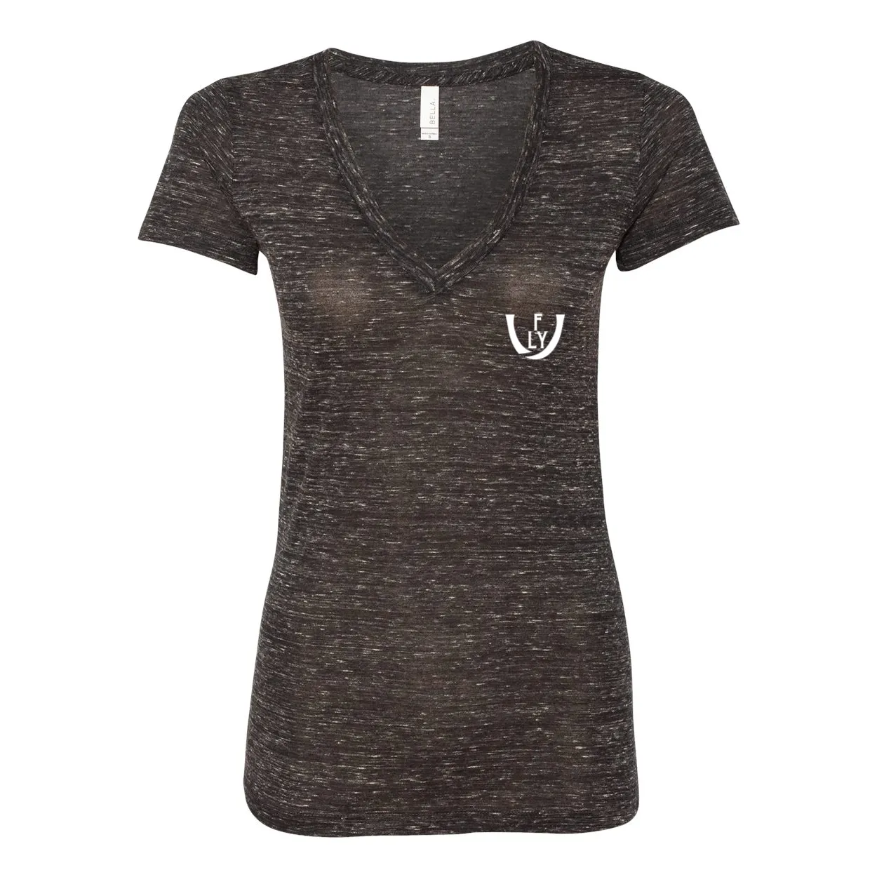 Statement Deep V-Neck Jersey Tee