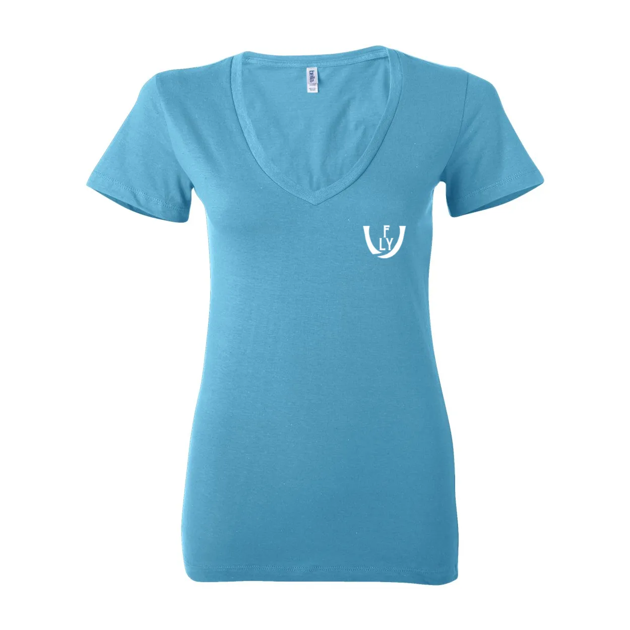 Statement Deep V-Neck Jersey Tee