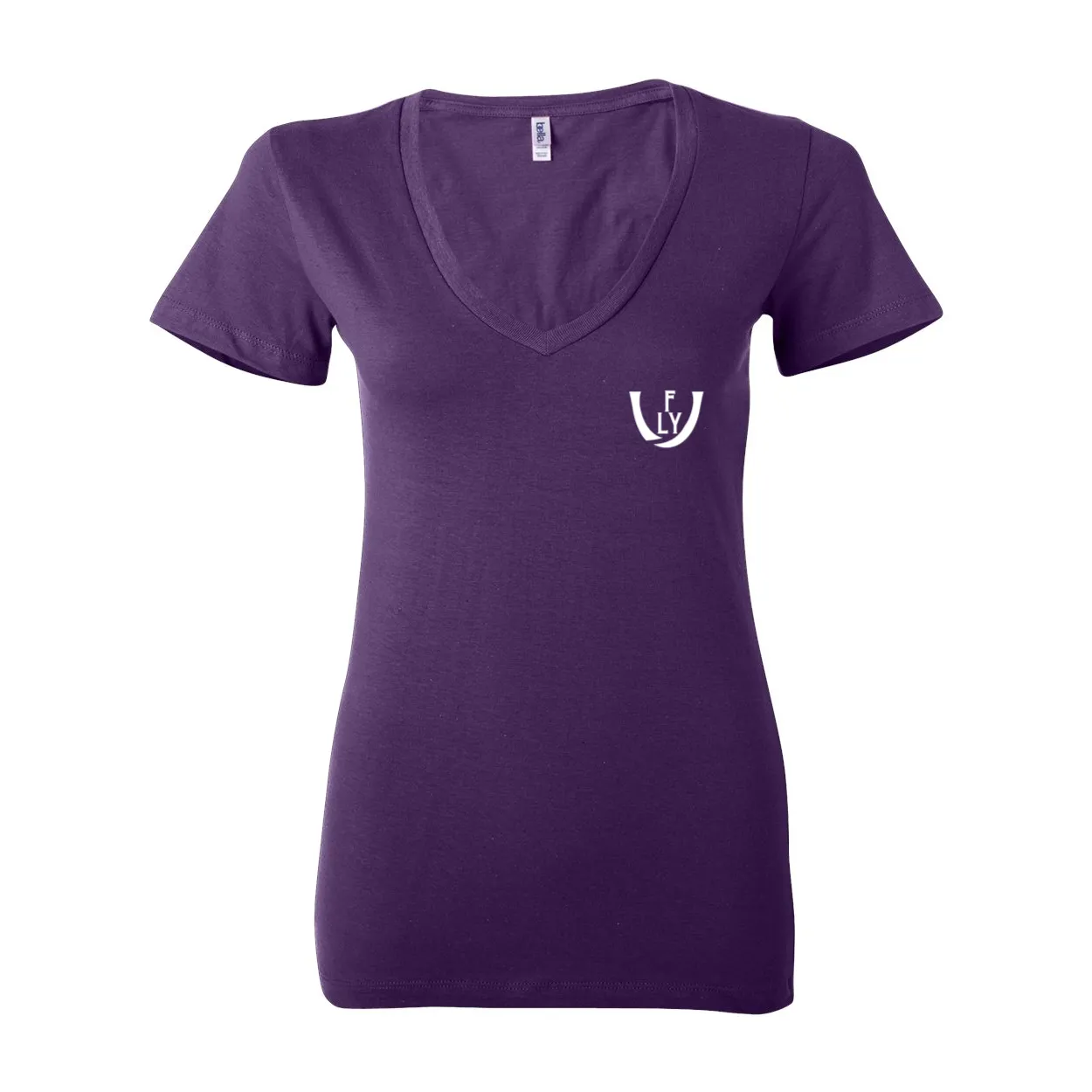 Statement Deep V-Neck Jersey Tee
