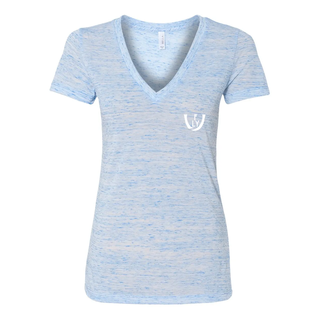Statement Deep V-Neck Jersey Tee