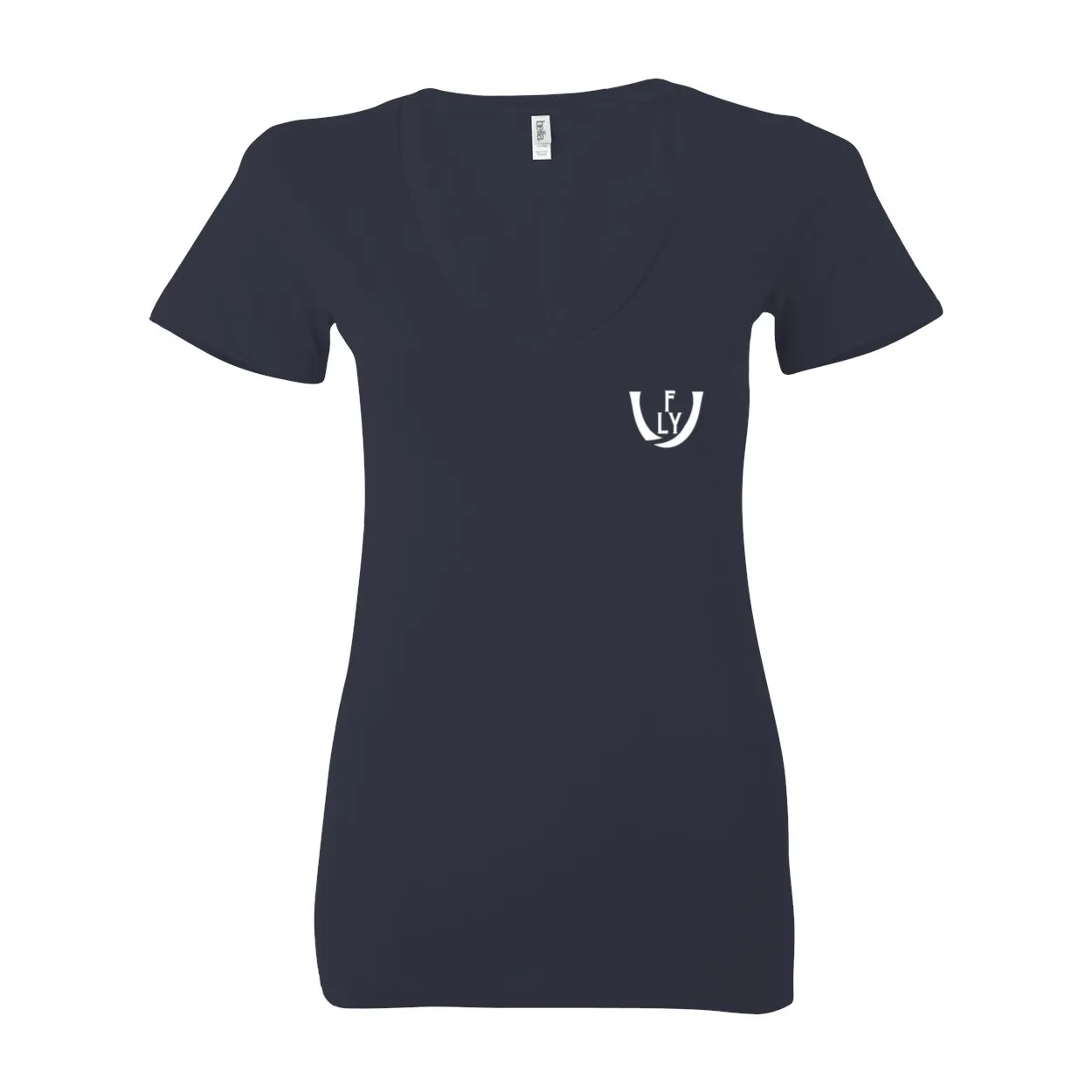Statement Deep V-Neck Jersey Tee