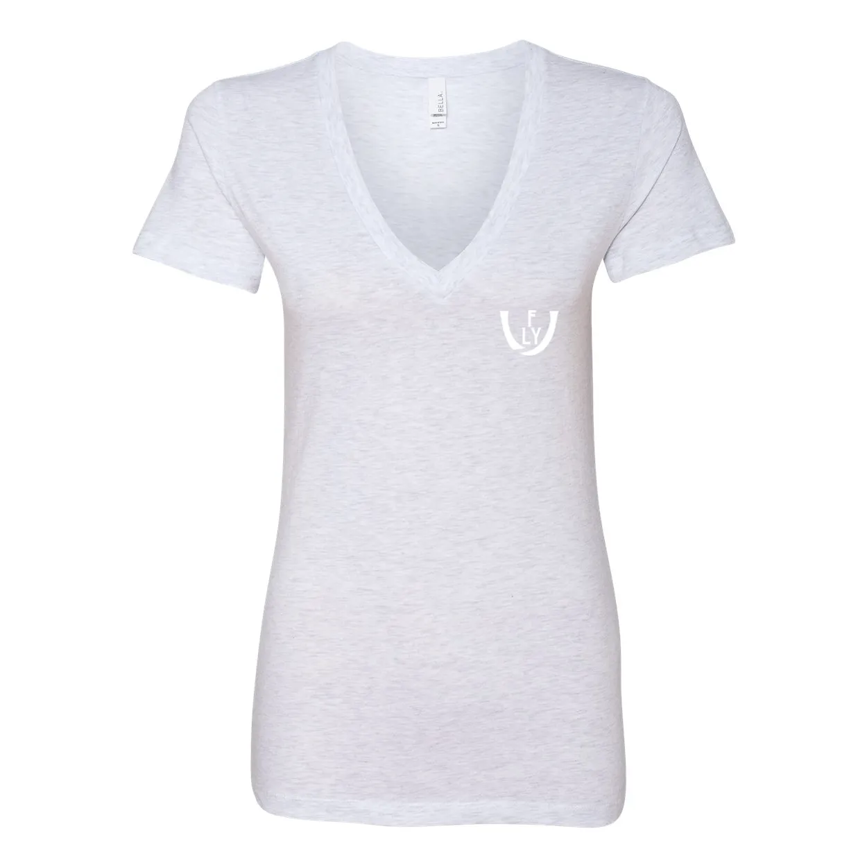 Statement Deep V-Neck Jersey Tee