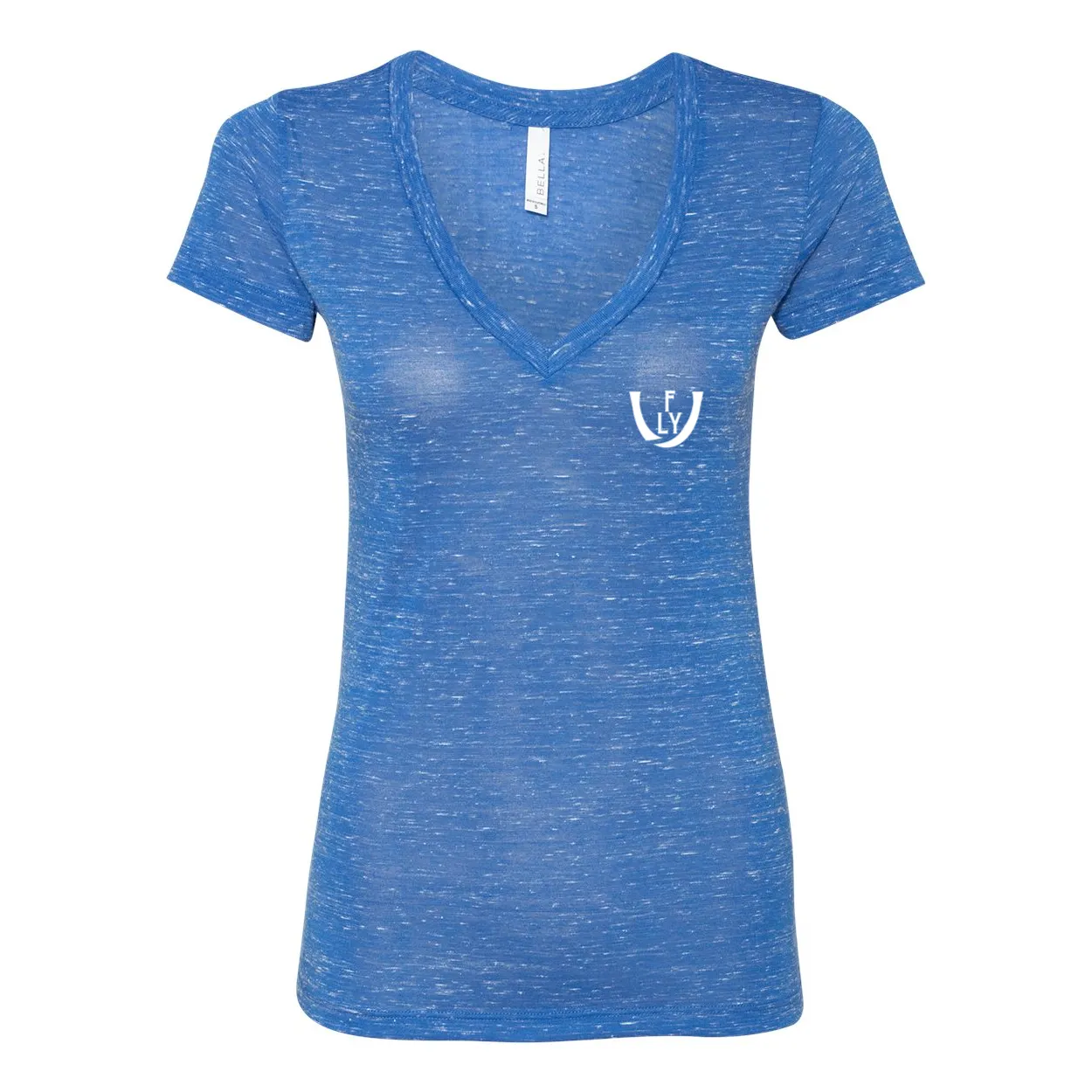 Statement Deep V-Neck Jersey Tee