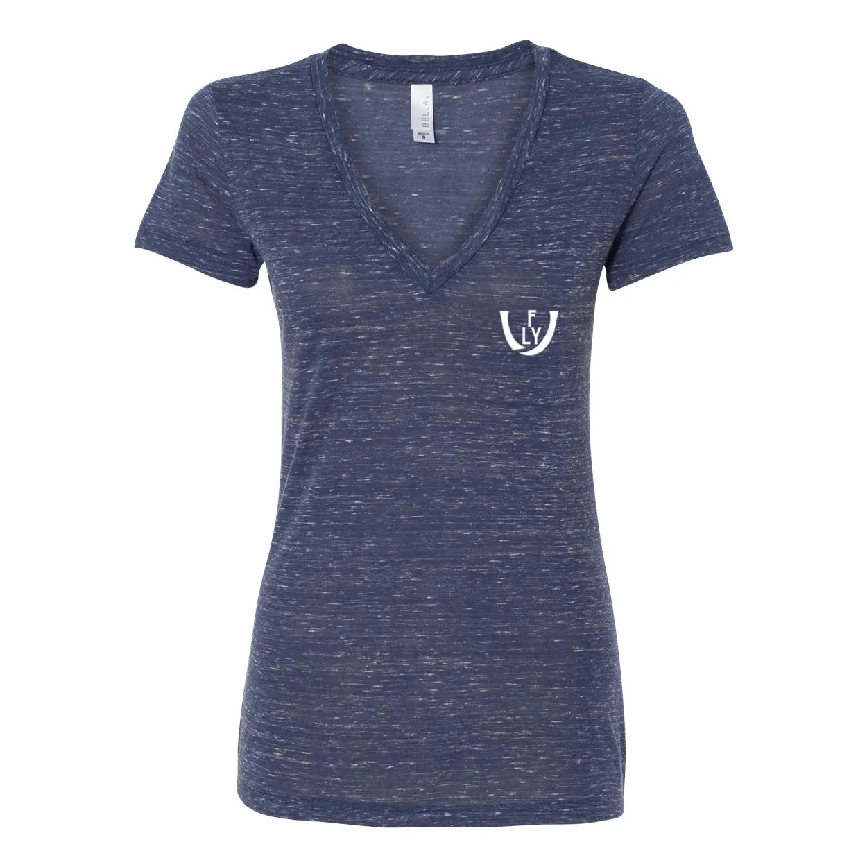 Statement Deep V-Neck Jersey Tee
