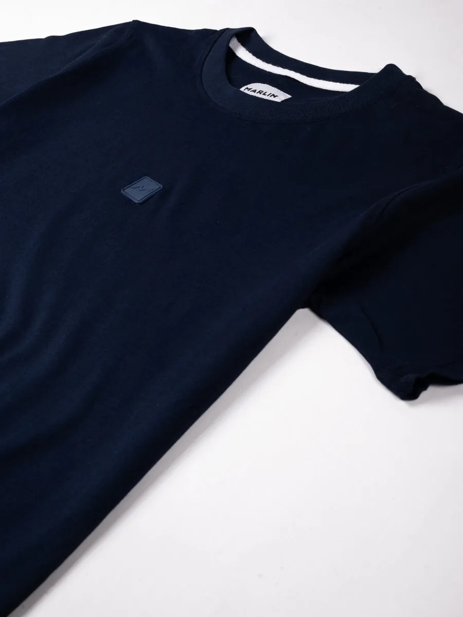 Steel Navy Cotton Tee Shirt
