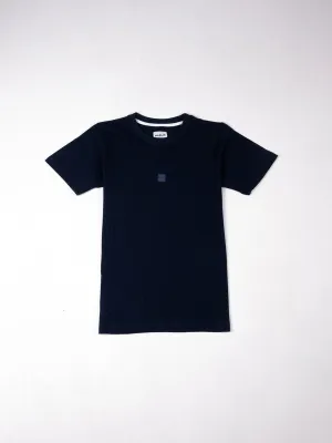 Steel Navy Cotton Tee Shirt