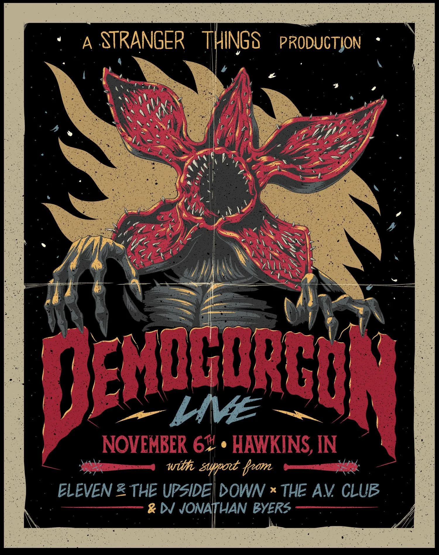 Stranger Things Poster Promo Demogorgon Live Women's T-Shirt