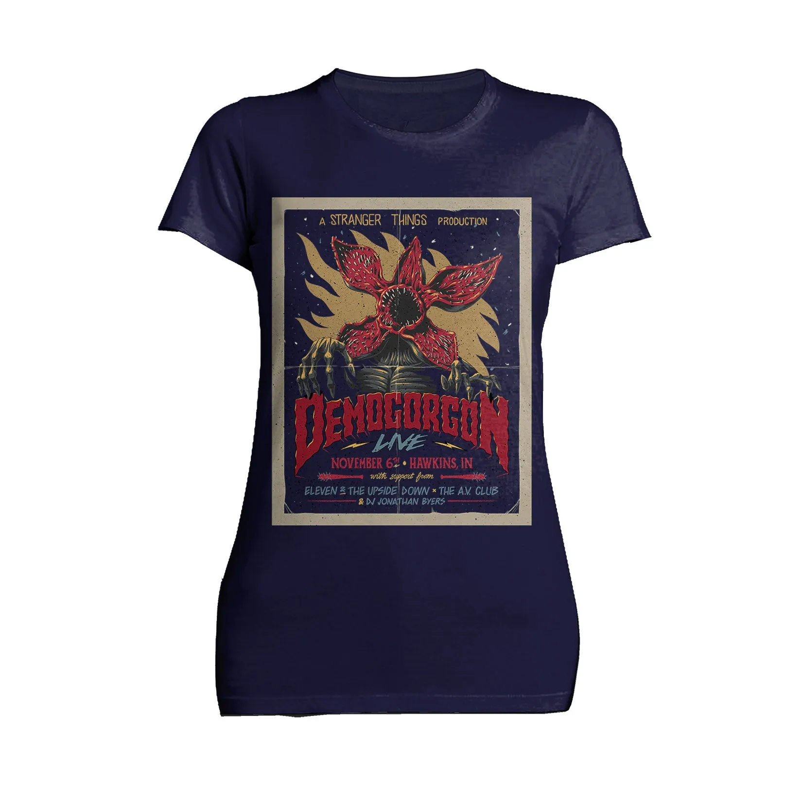 Stranger Things Poster Promo Demogorgon Live Women's T-Shirt