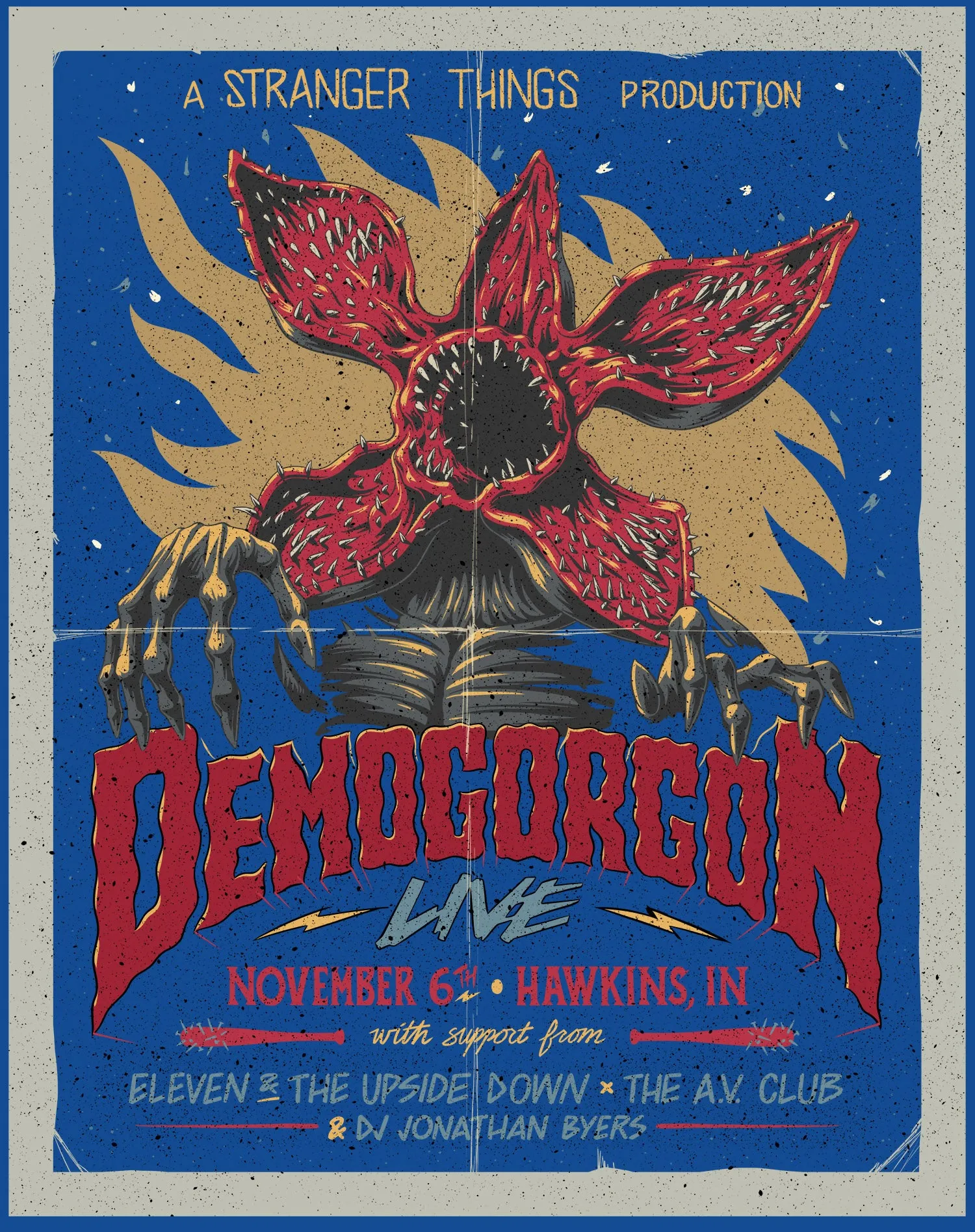 Stranger Things Poster Promo Demogorgon Live Women's T-Shirt