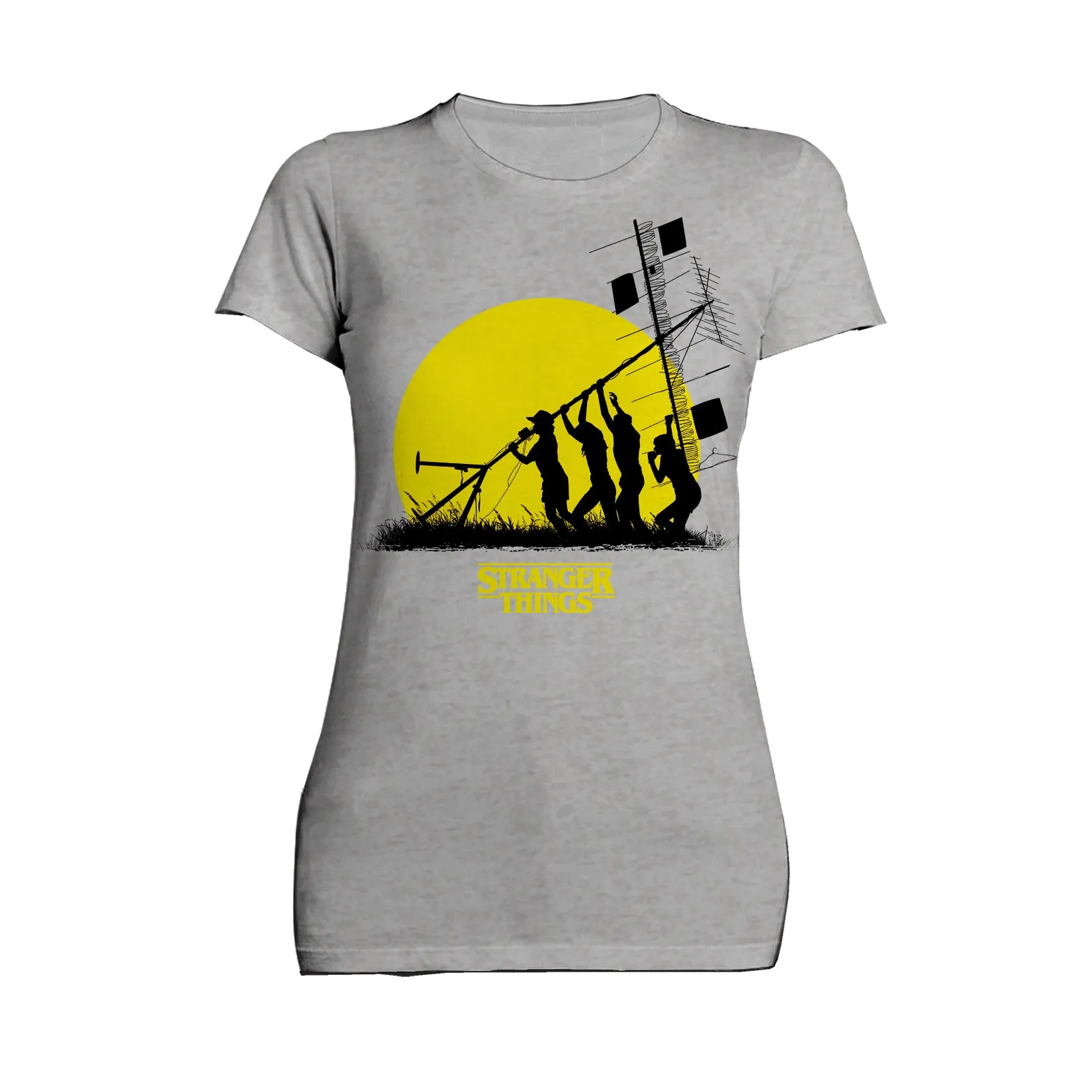 Stranger Things Stencil The Party Aerial Official Women's T-Shirt