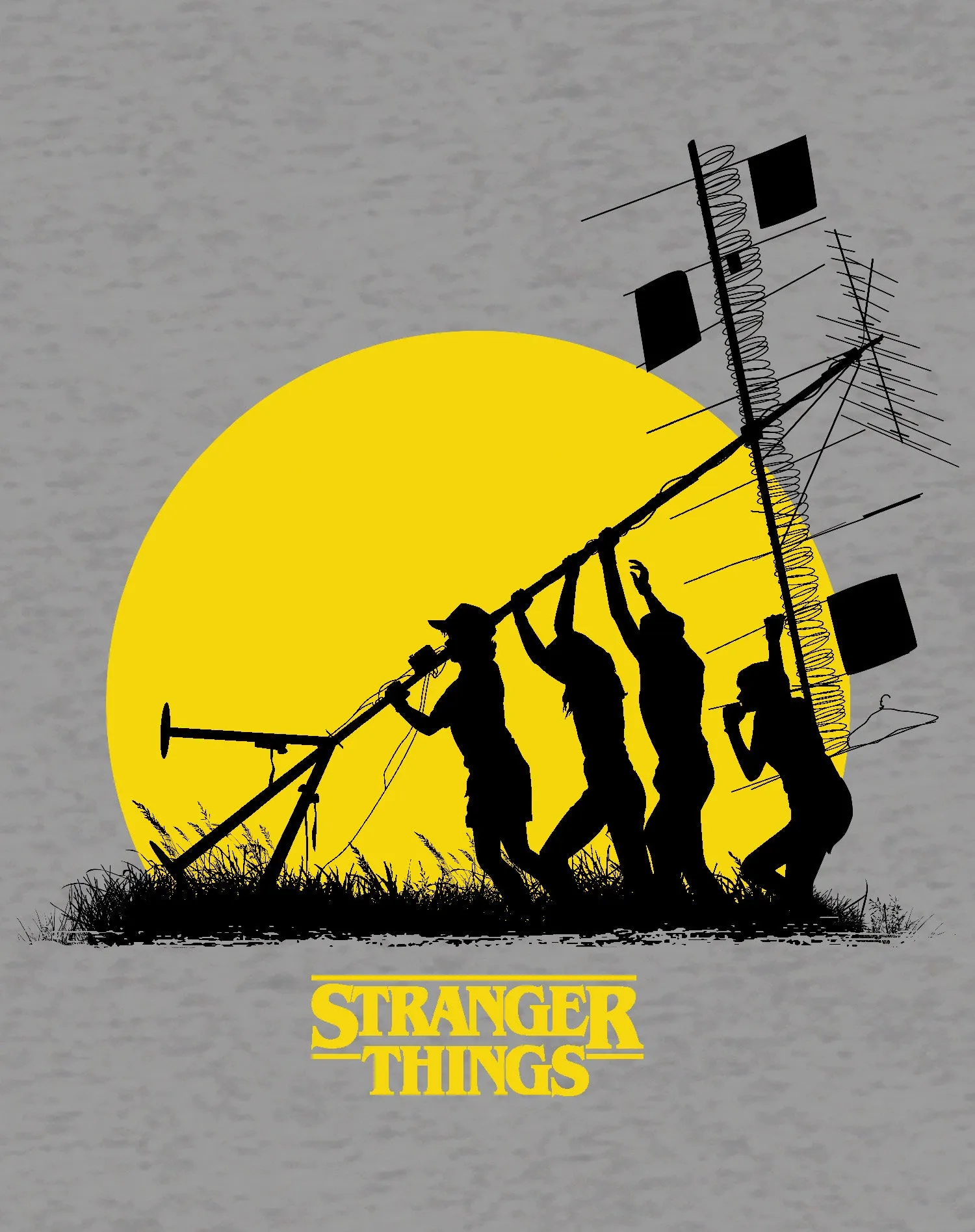Stranger Things Stencil The Party Aerial Official Women's T-Shirt