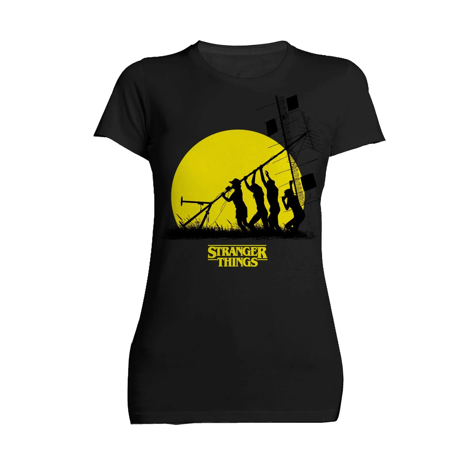 Stranger Things Stencil The Party Aerial Official Women's T-Shirt