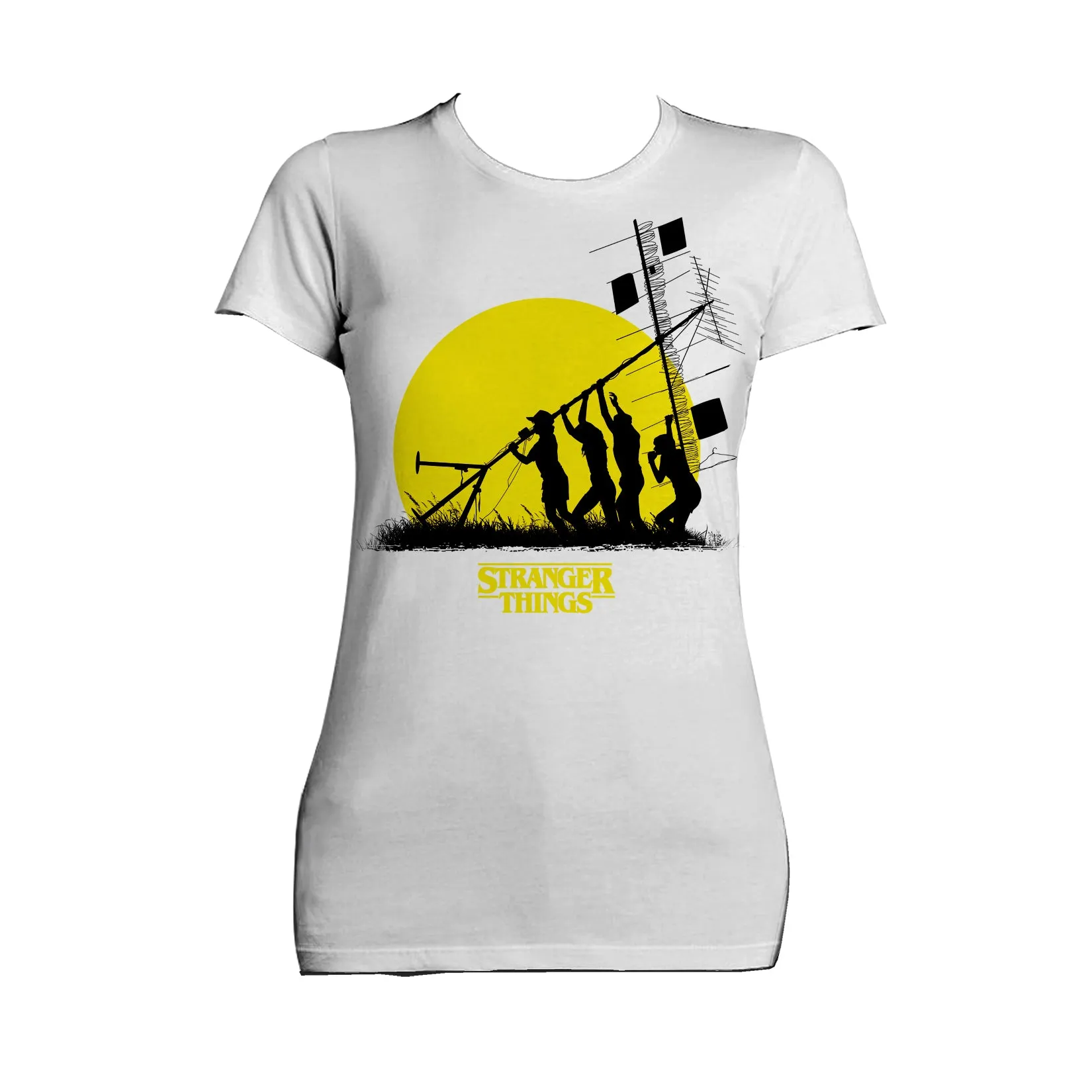 Stranger Things Stencil The Party Aerial Official Women's T-Shirt