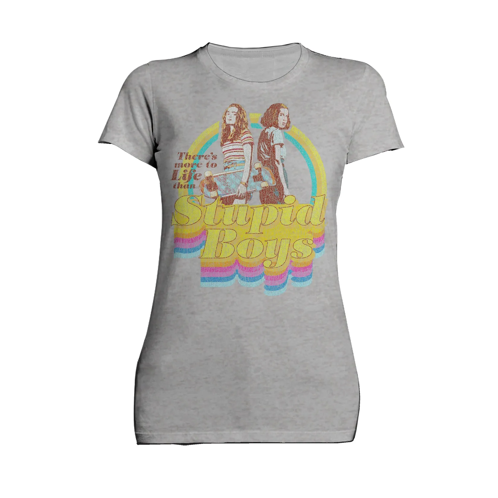 Stranger Things Vintage Eleven Max Pose Besties Stupid Boys Official Women's T-Shirt