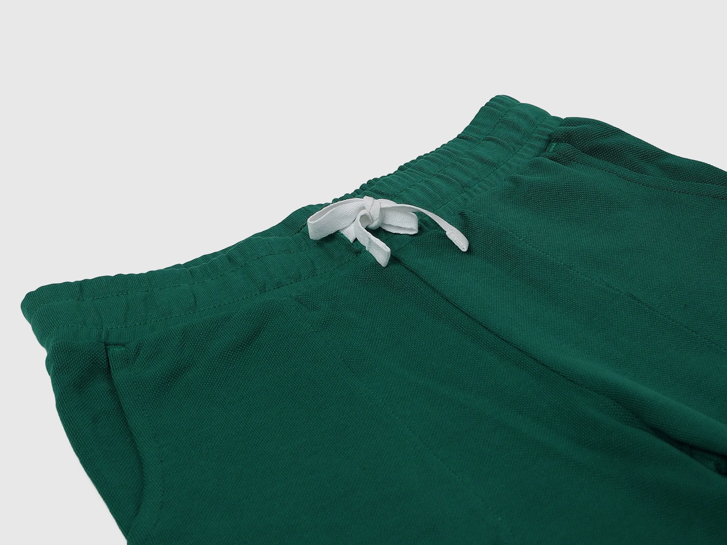 Striped & Branded Regular Fit Shorts