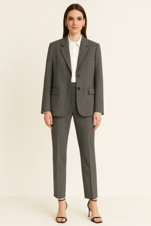 STRIPED SINGLE BREASTED BLAZER