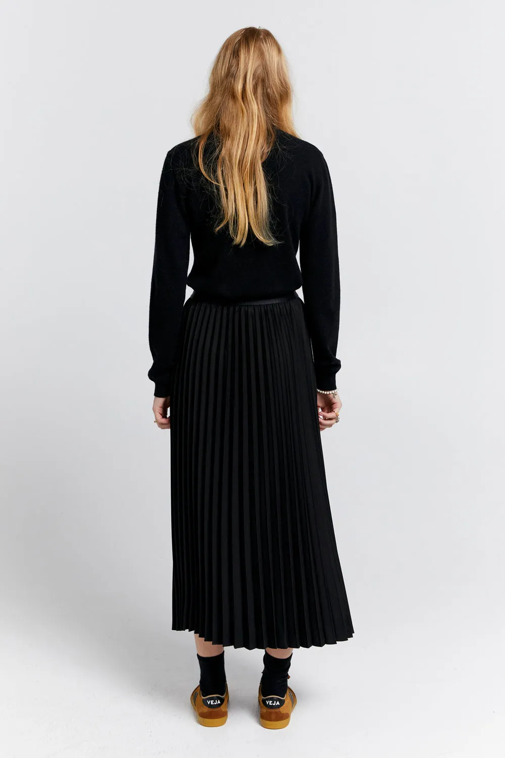 Sunray Pleated Skirt Black