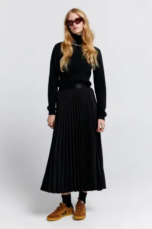 Sunray Pleated Skirt Black