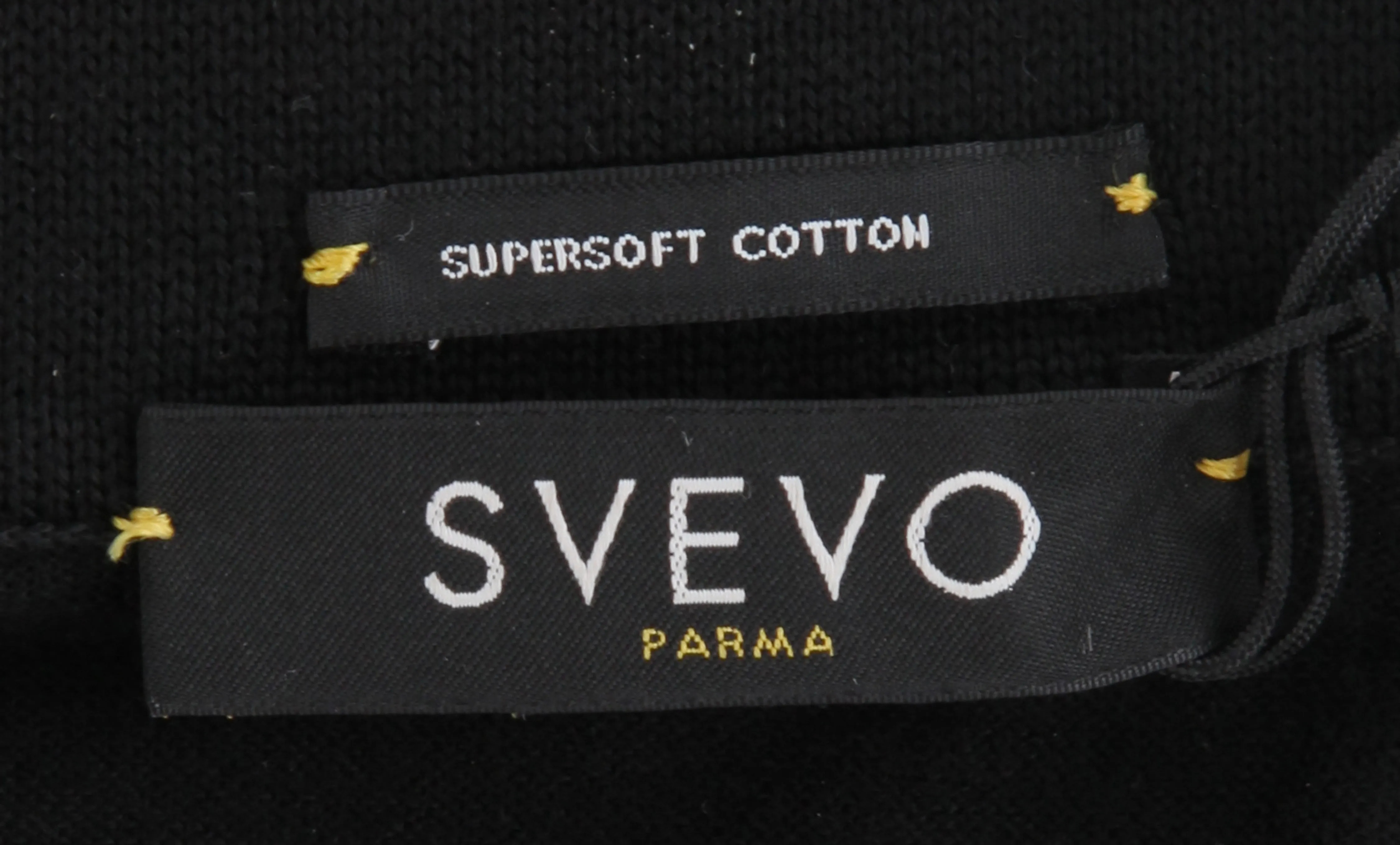 Svevo Parma Black 1/4 Zip Polo Sweater