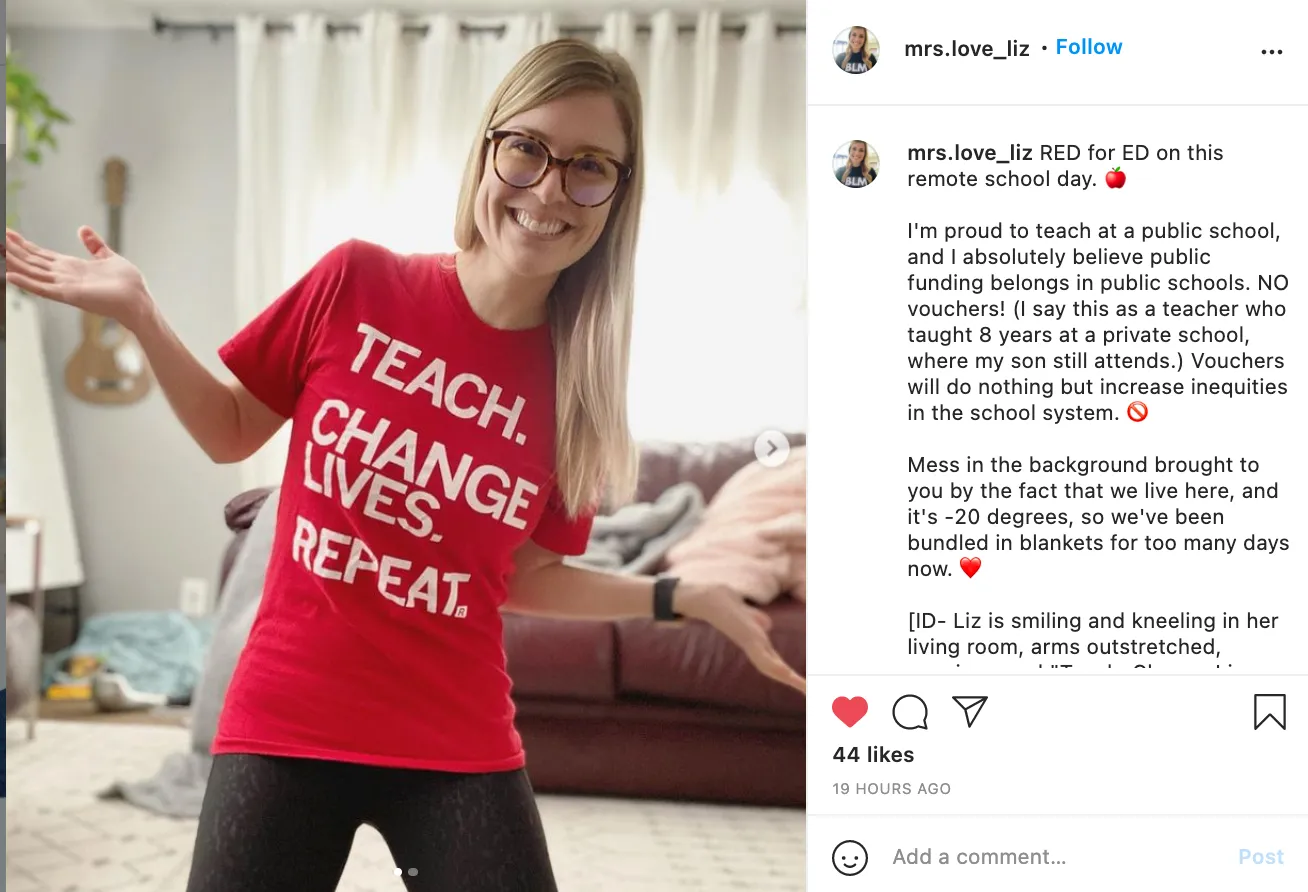 Teach Change Lives Repeat Red